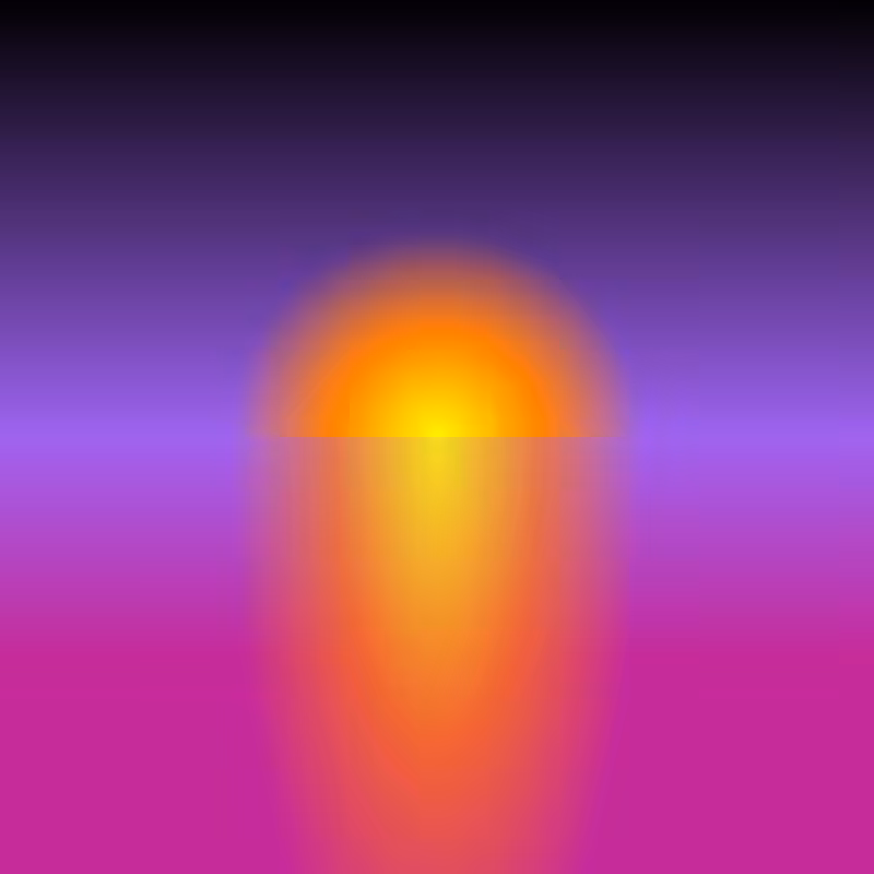 Sunset over random planet #2