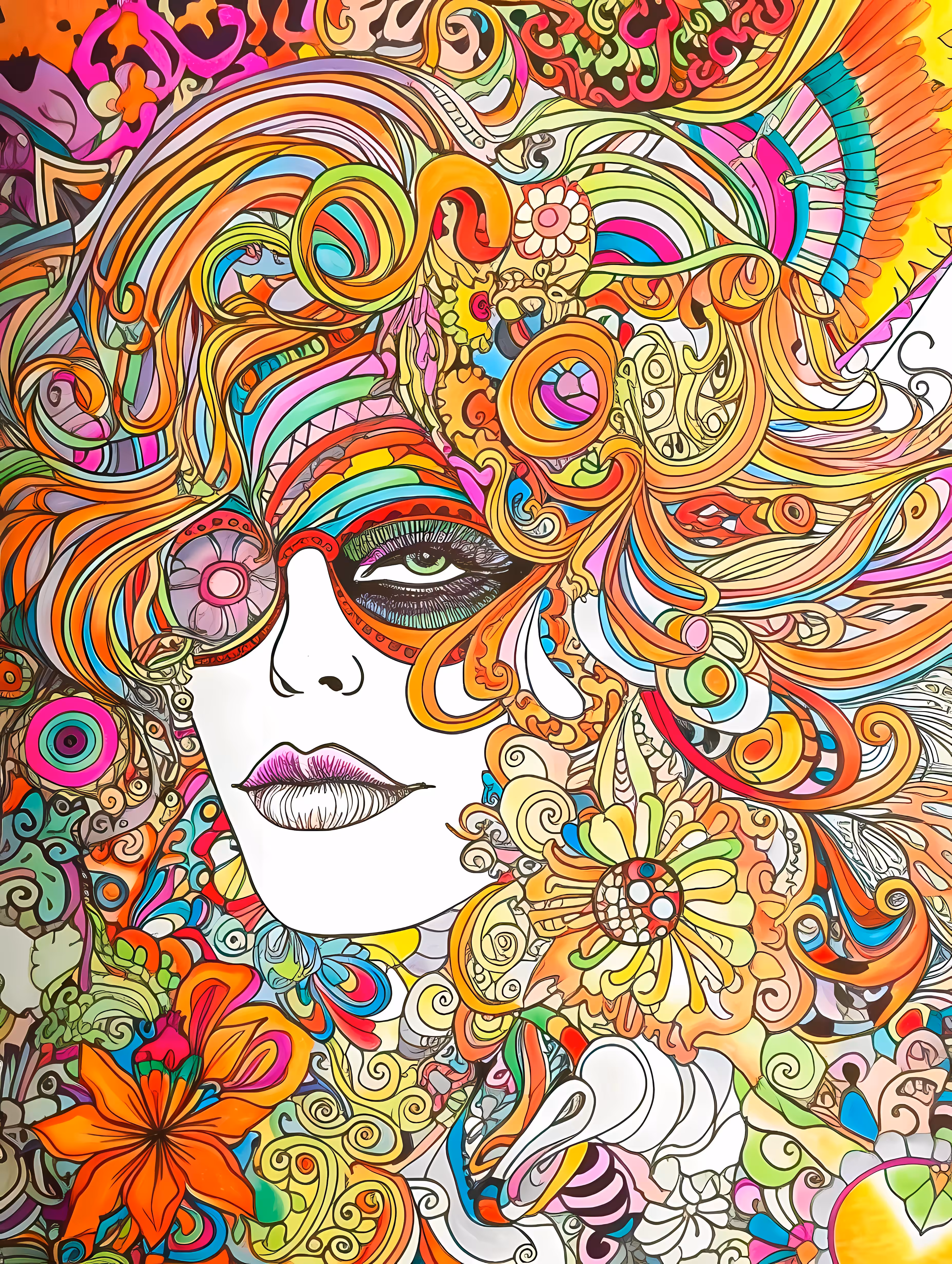 Doodle Hippies 70s #11