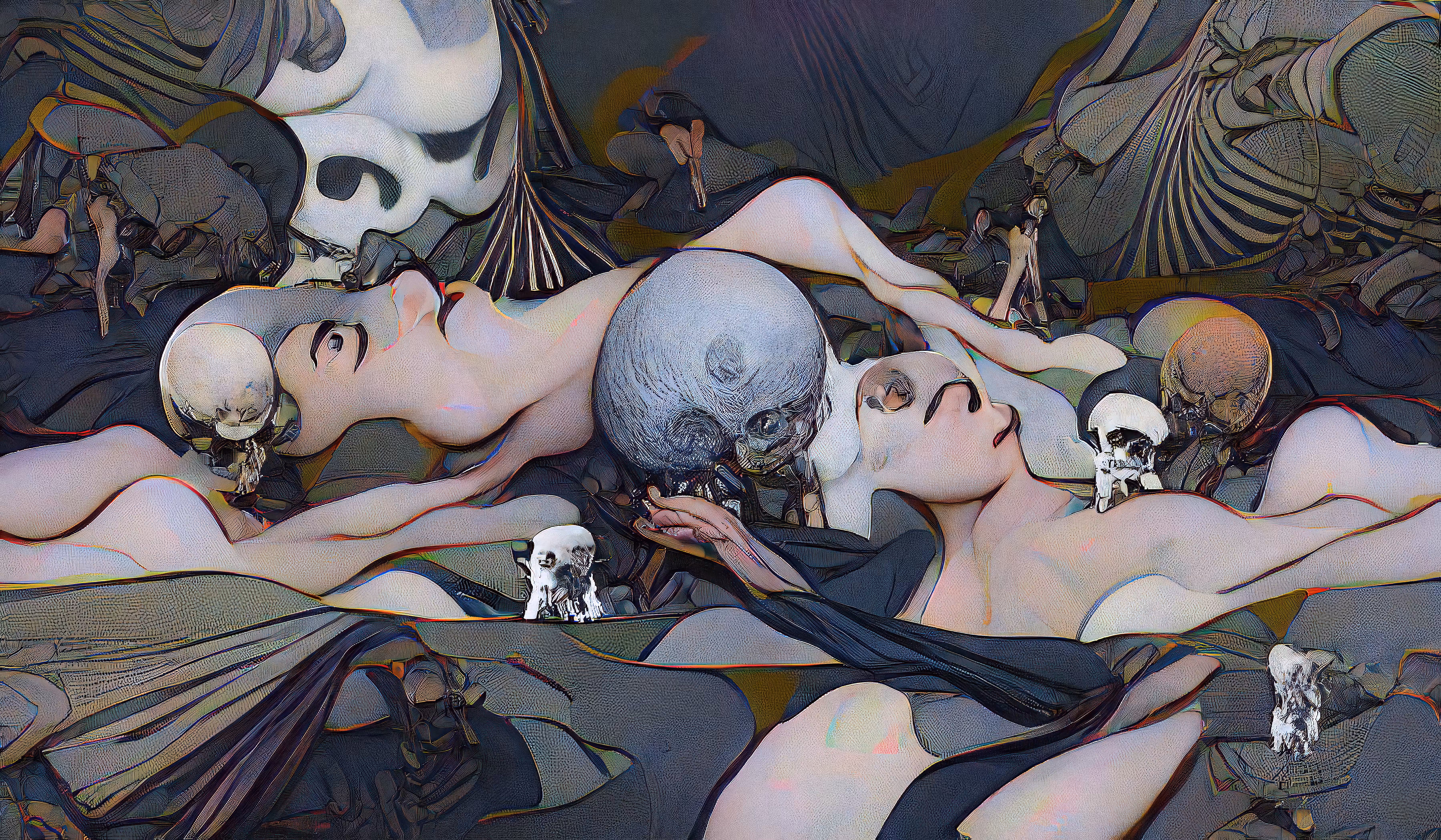 Still life with skull