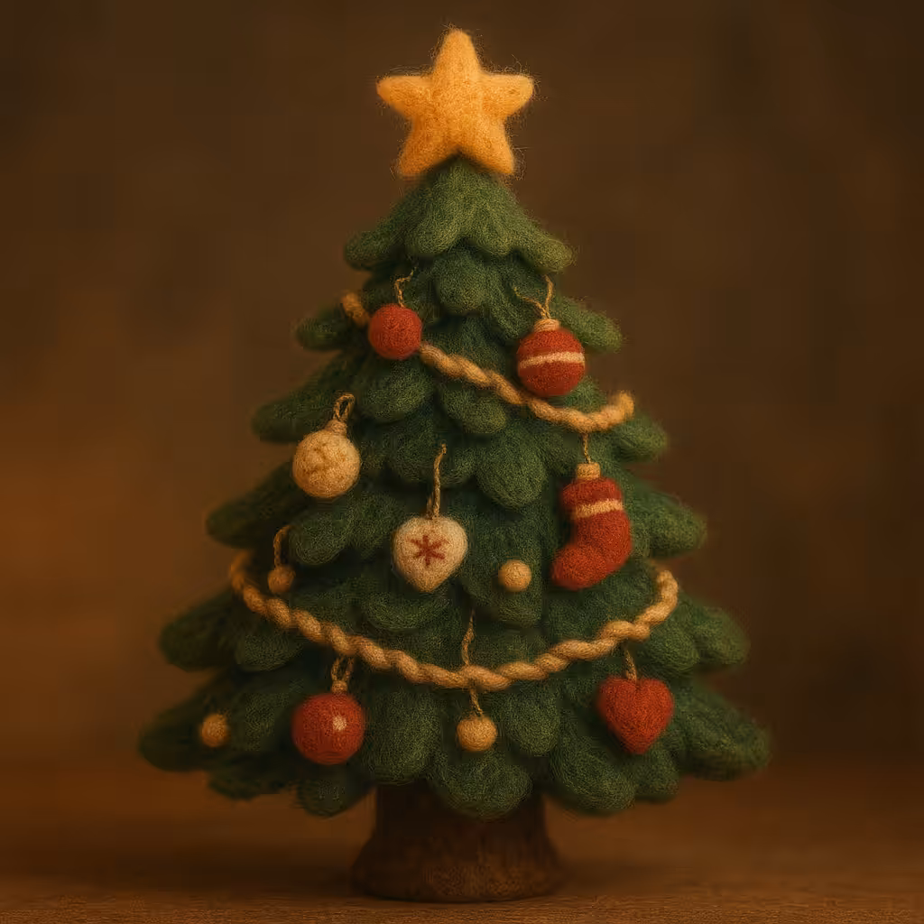 Felt Christmas Tree Artwork