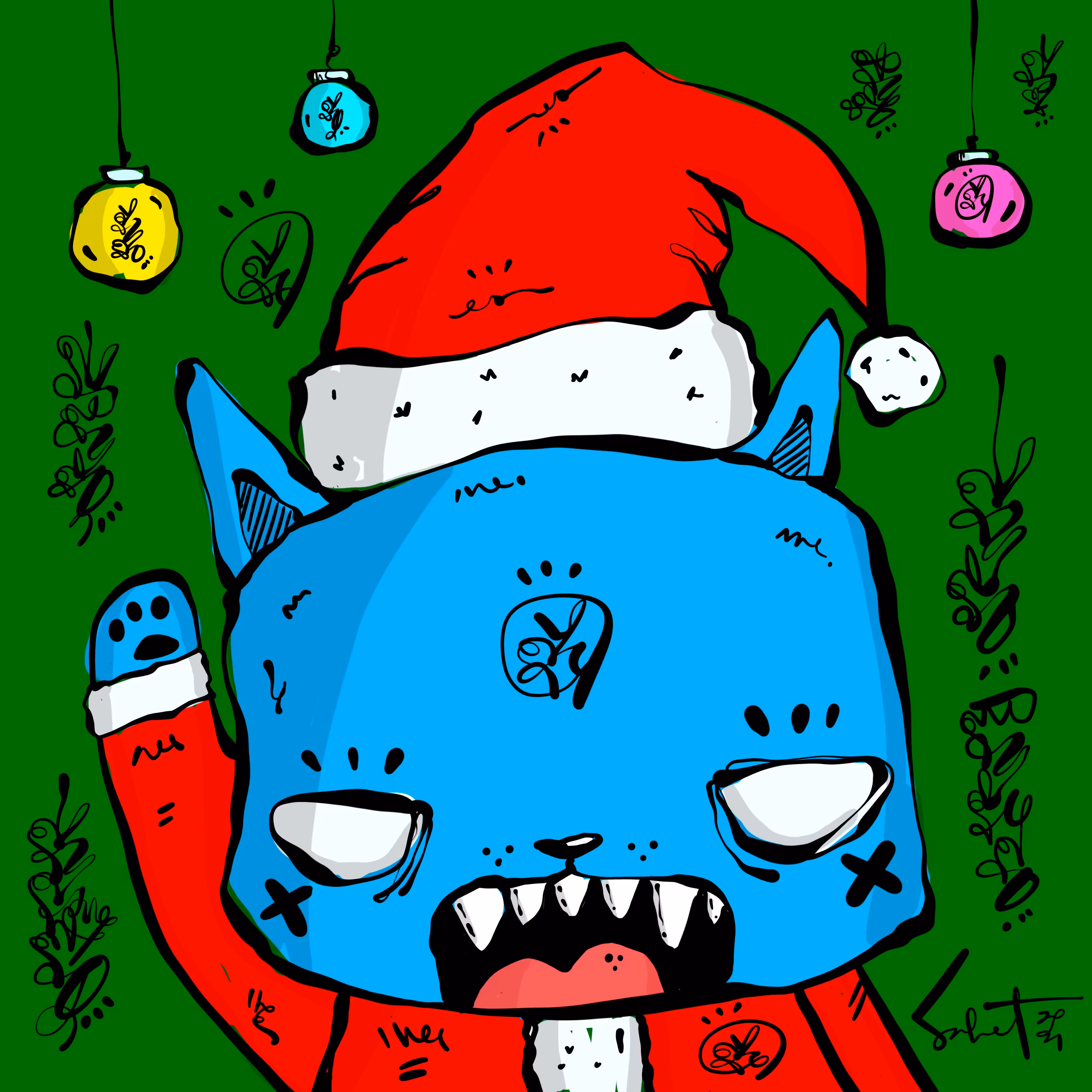 Ugly Kitties by Sabet / Special Edition / 2021 Christmas Kitty
