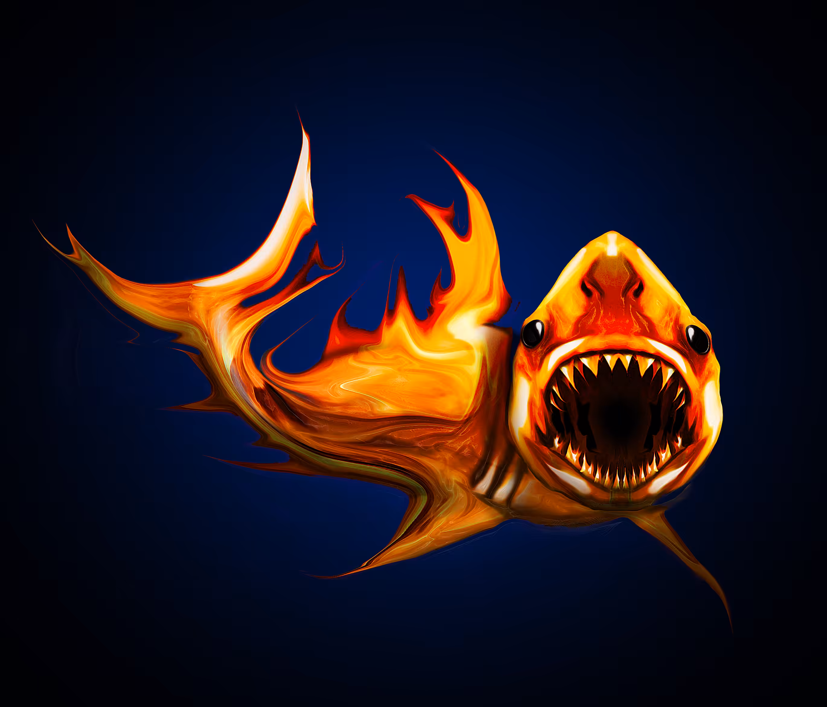 Great White Fire Shark