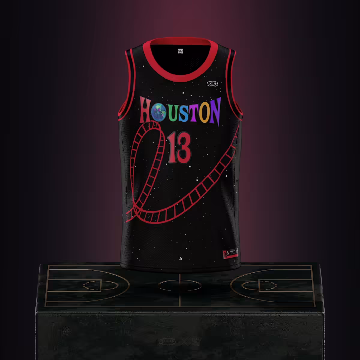 Houston “Space” Beard Basketball Jersey x SRELIX