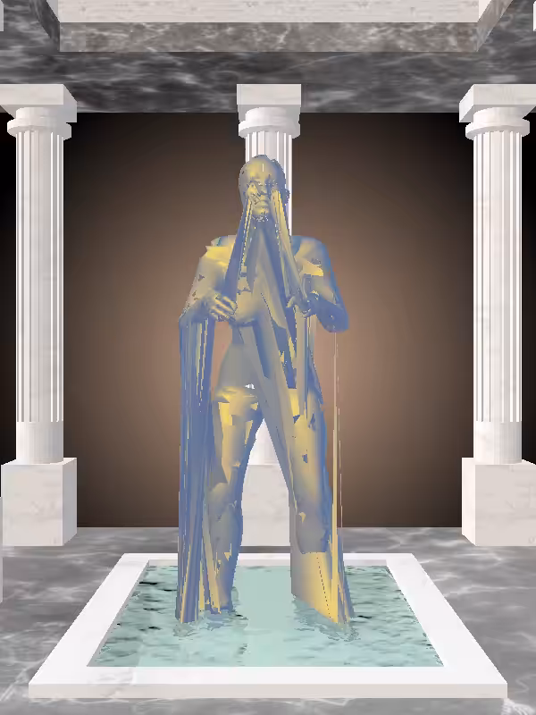 HeavenComputer: The Old Sunlit Cobalt Woman #2040