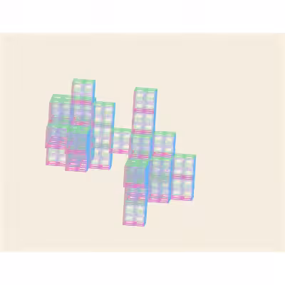 Brutalist Mesh Paintings #32