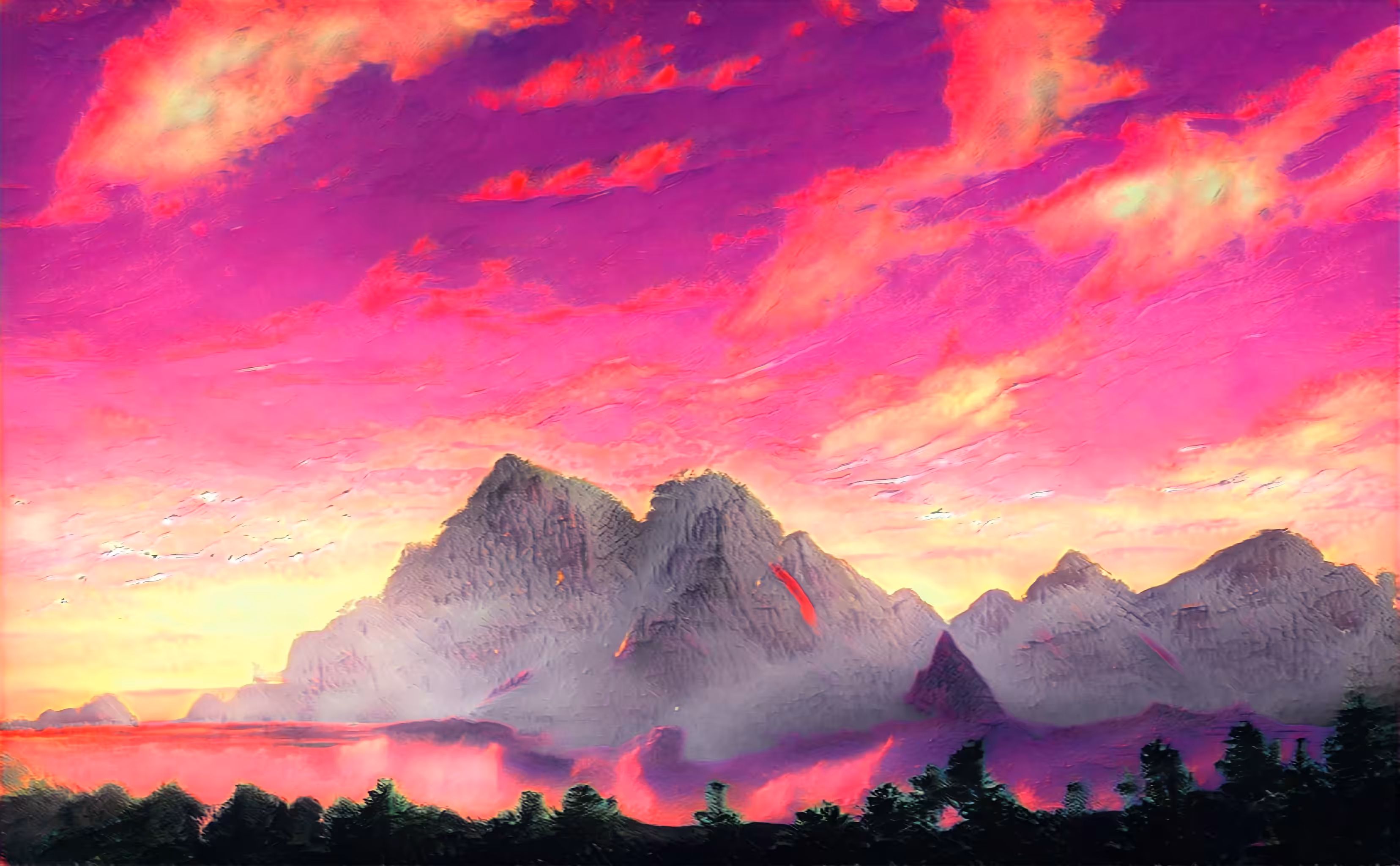 1000 unique Ai Generated Landscapes: AI Landscapes #00392