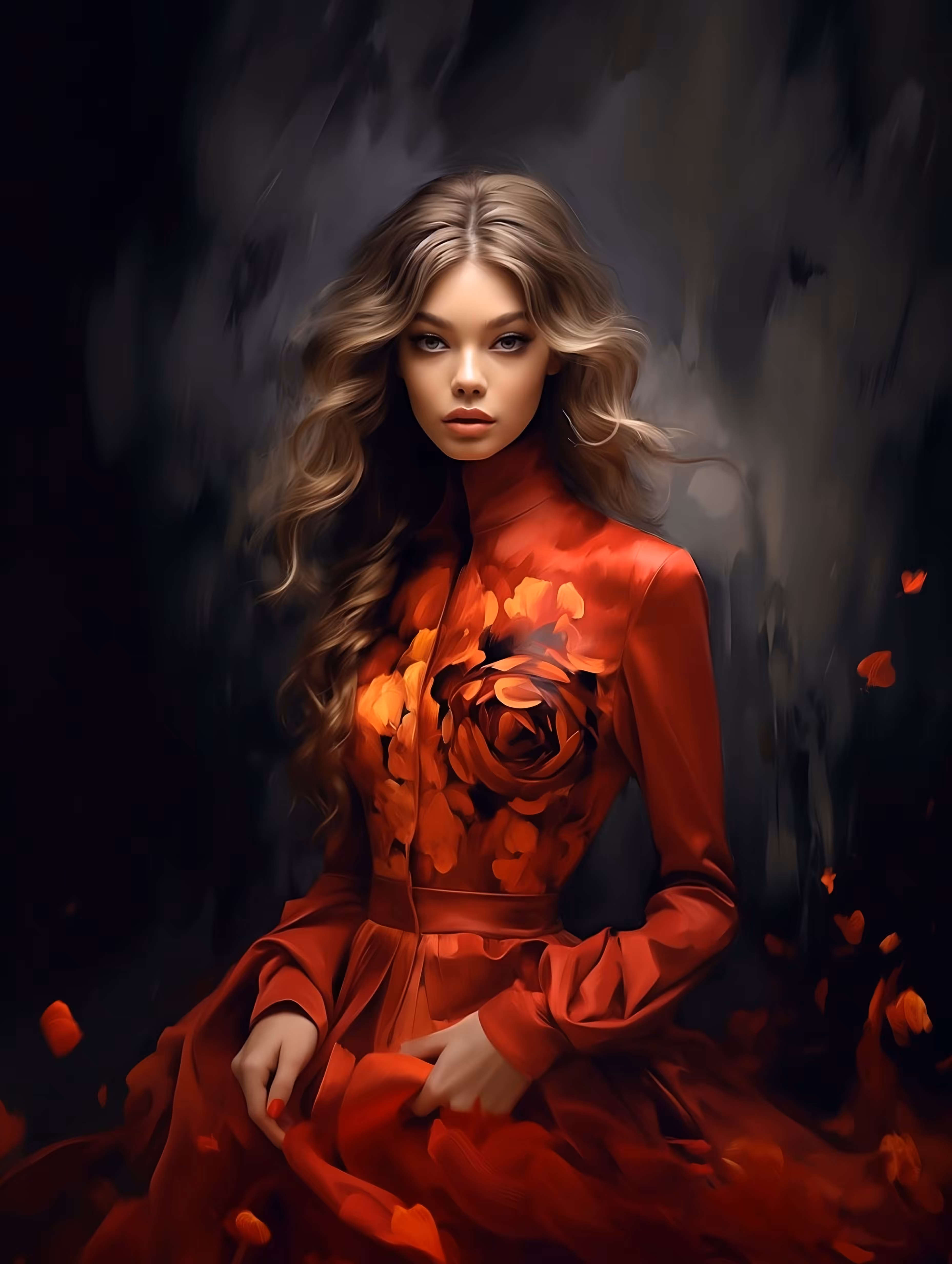 Red dress 