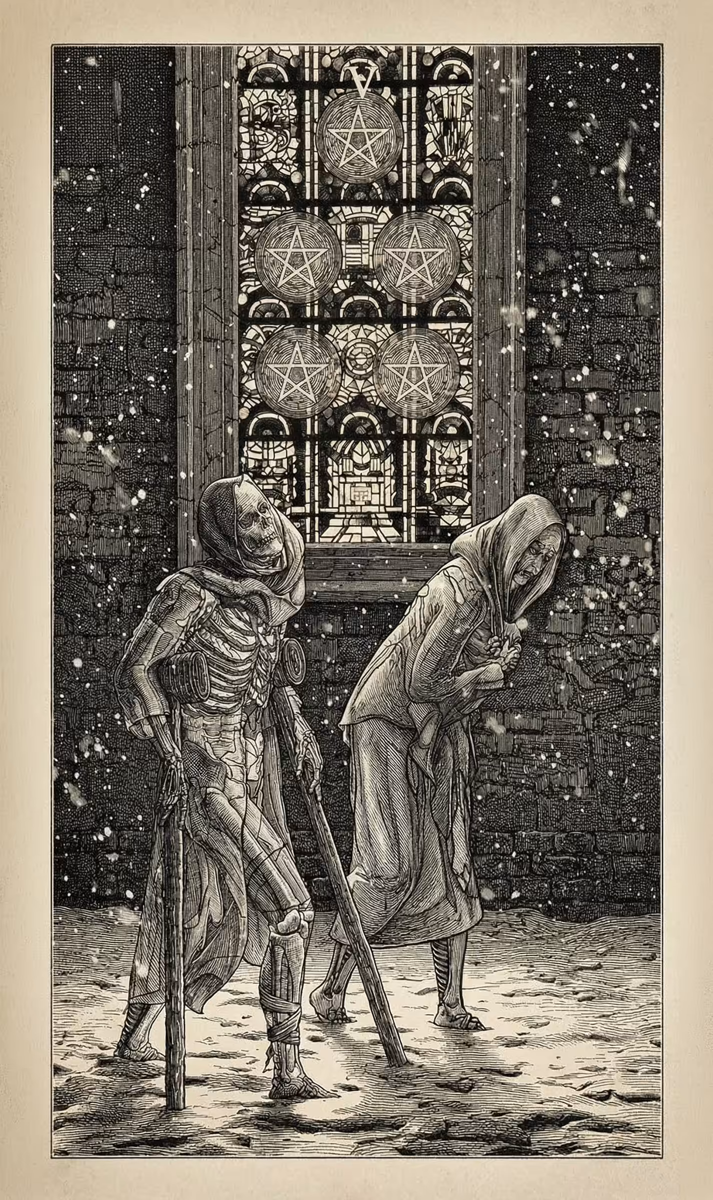 The Fool's Journey: 5 of Pentacles — Litho