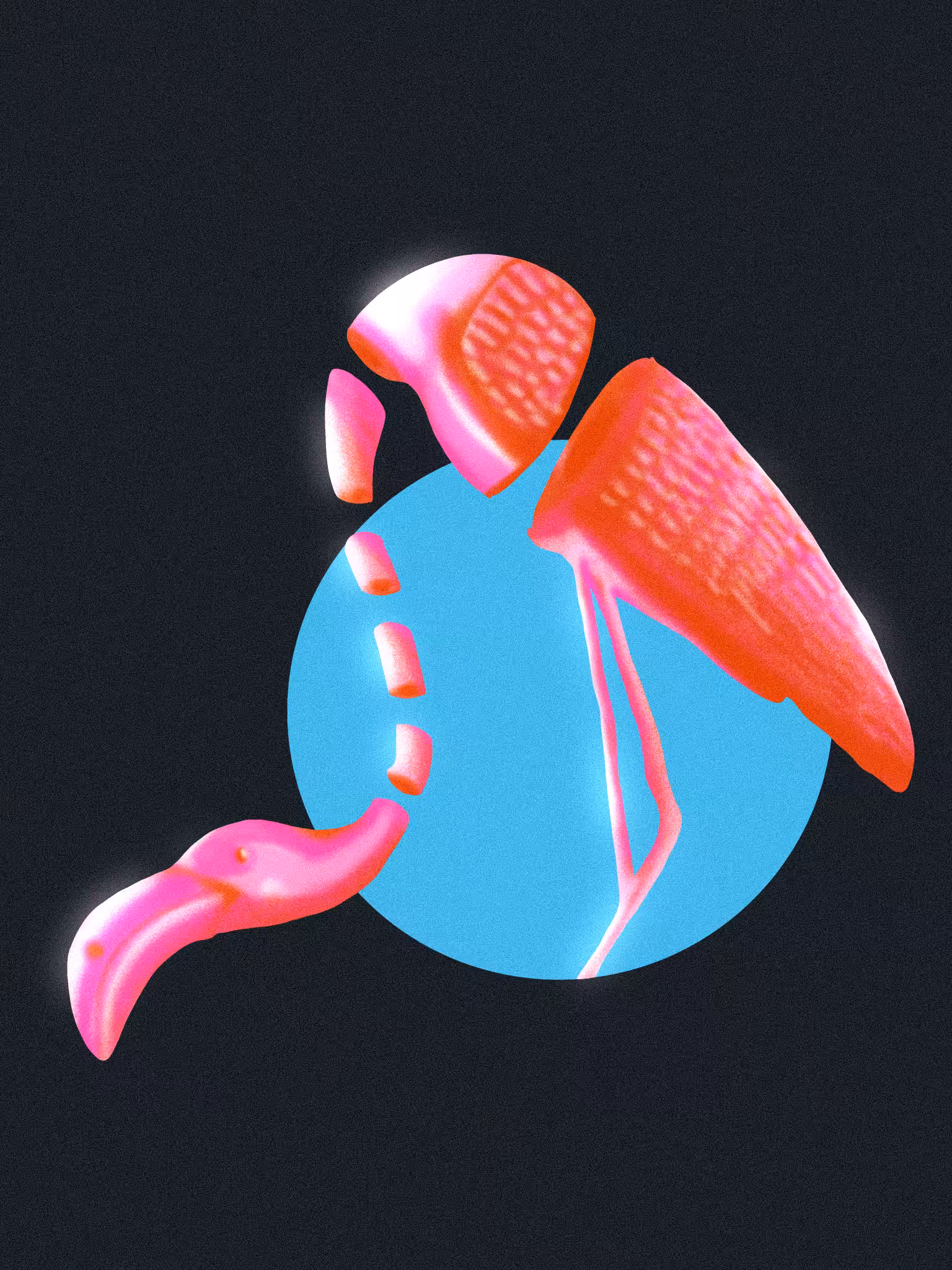 Pink flamingo
