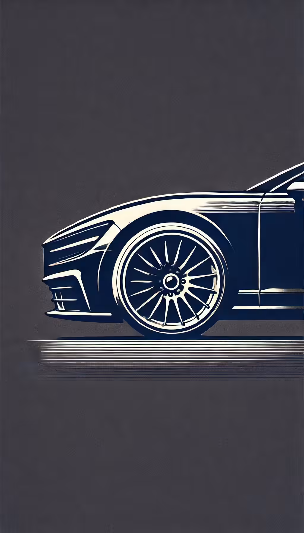 Navy Blue Car