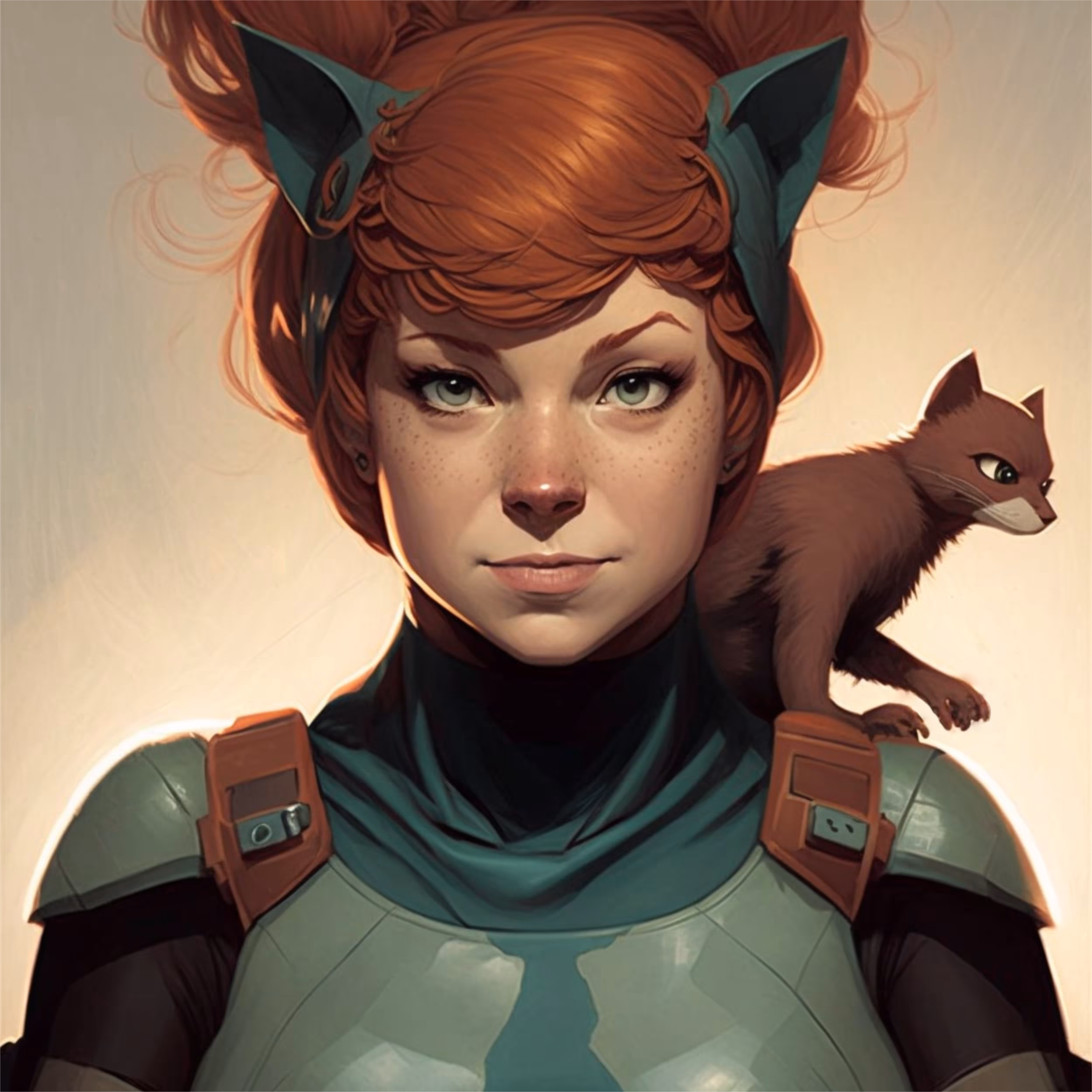 Squirrel Girl with a Squirrel