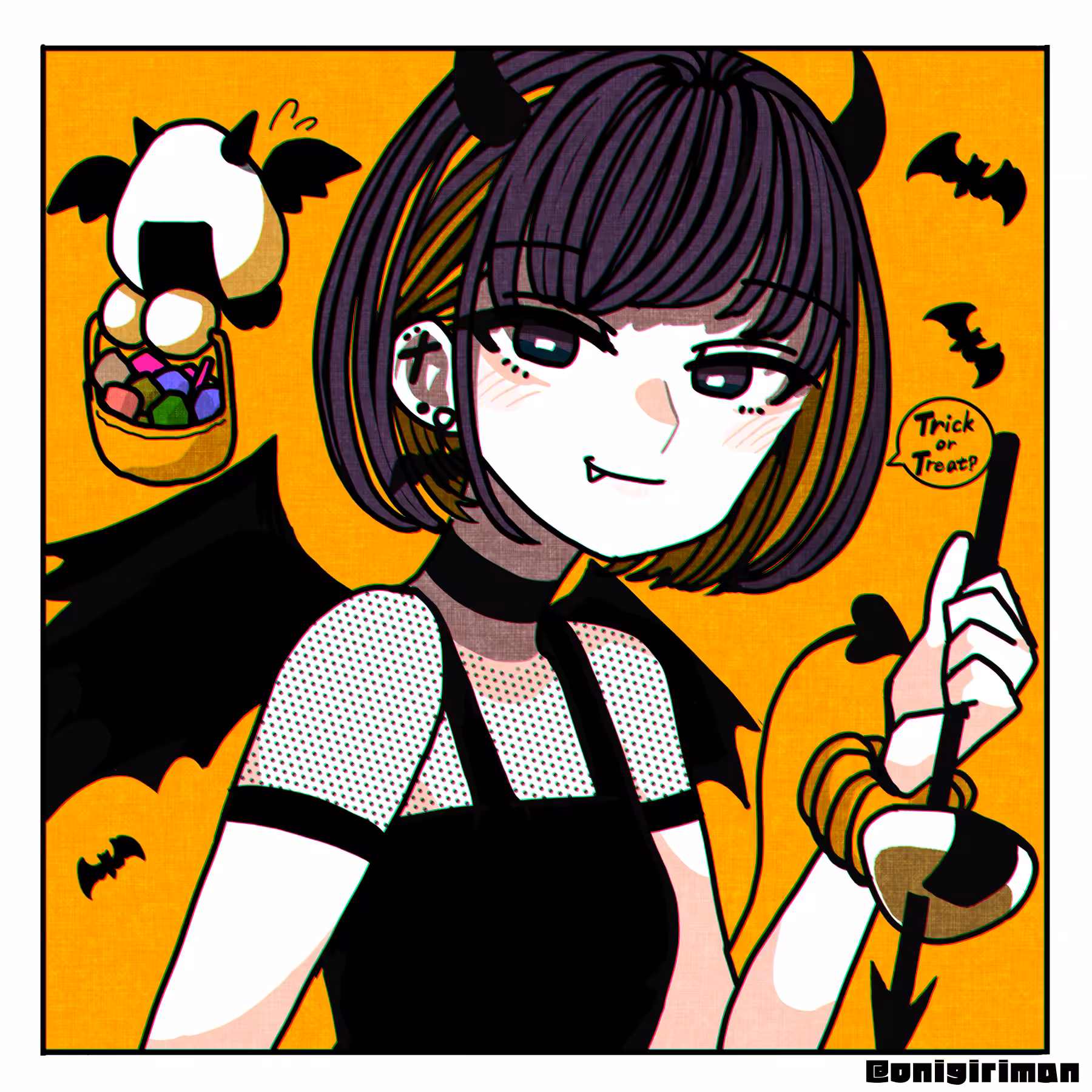 onigiriman's cute girl Collection: Naughty Halloween Girl(N.H.G)