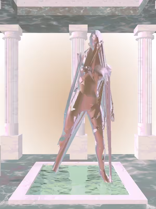HeavenComputer: The Jazzy Rosy Shimmer Woman #7457
