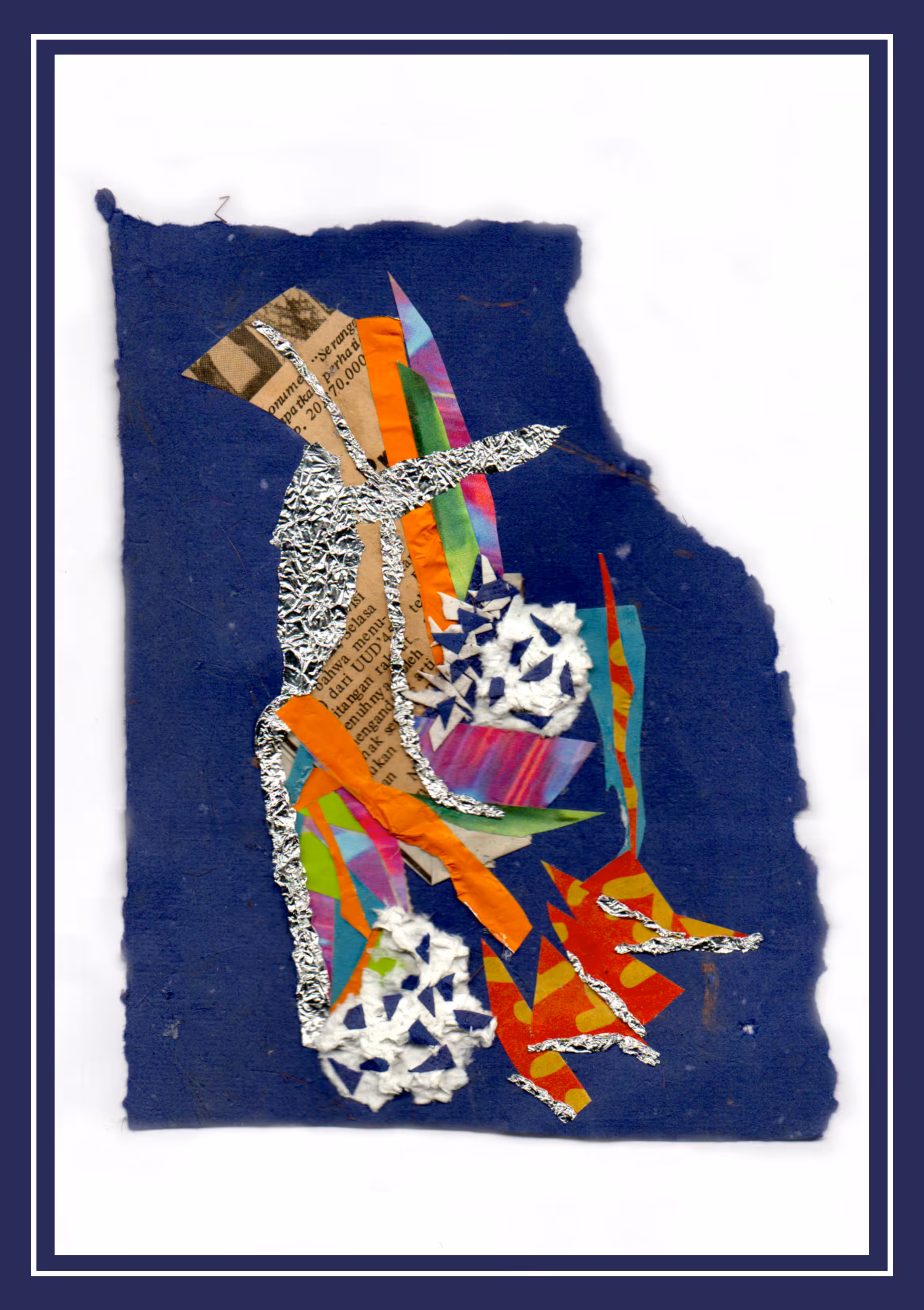 Silver and Blue #5 (Fiber Paper)