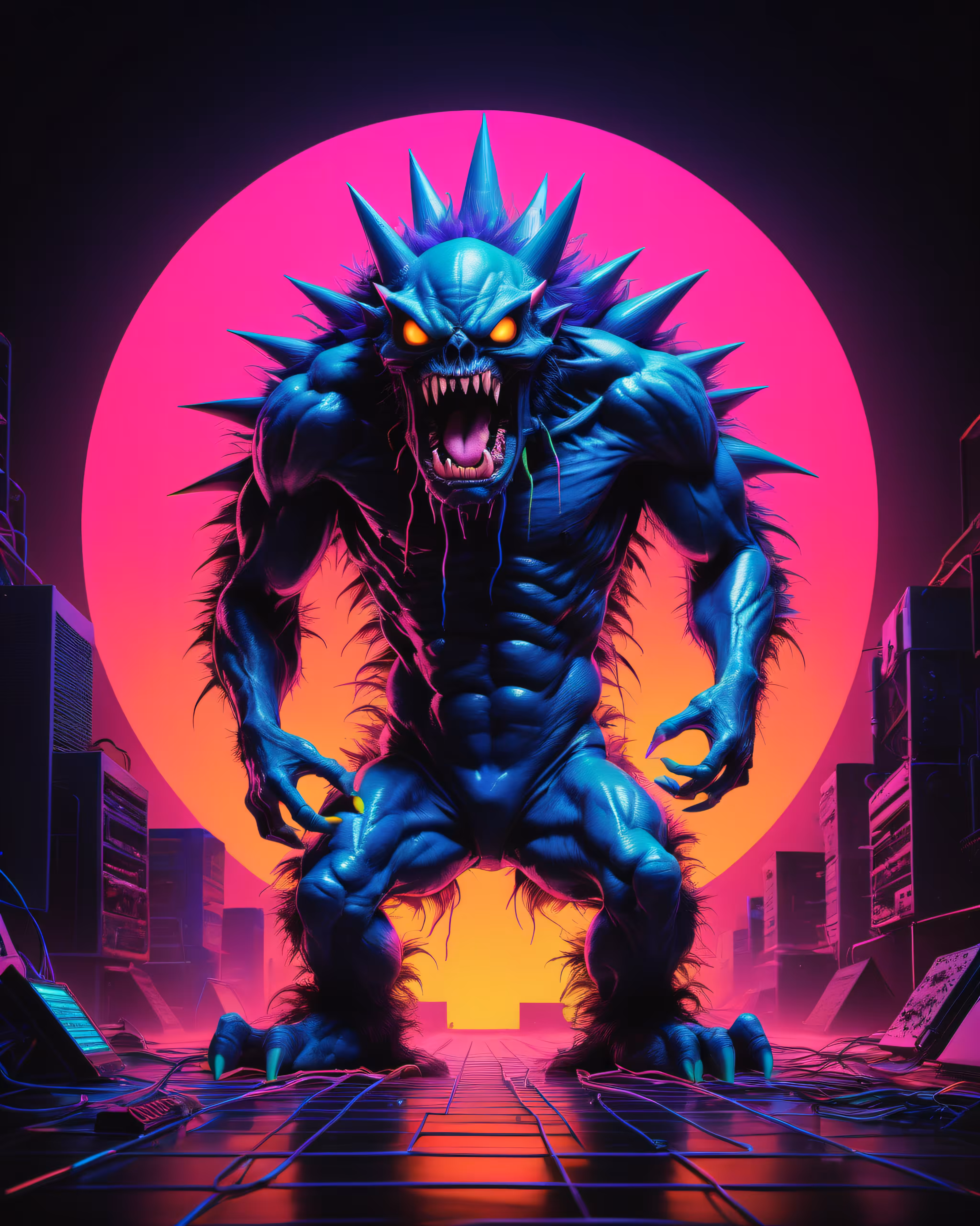 Synthwave Monster #9