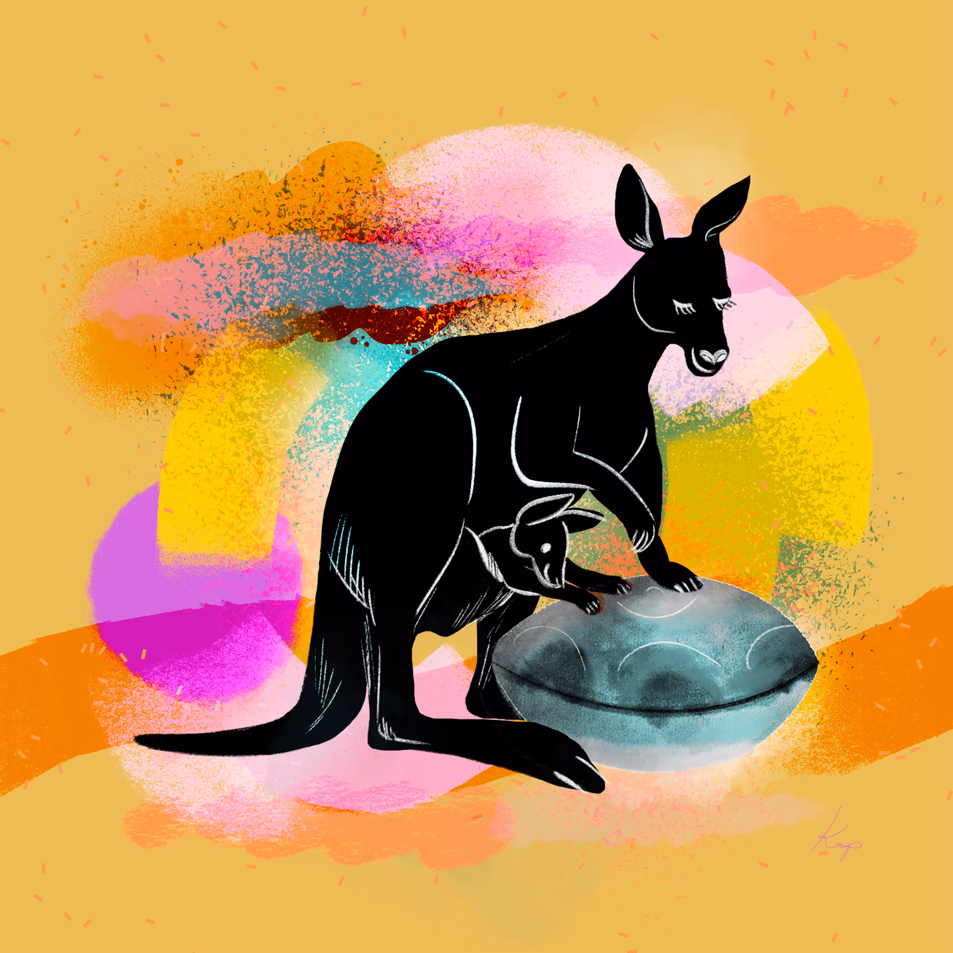 Kangaroo and Earth