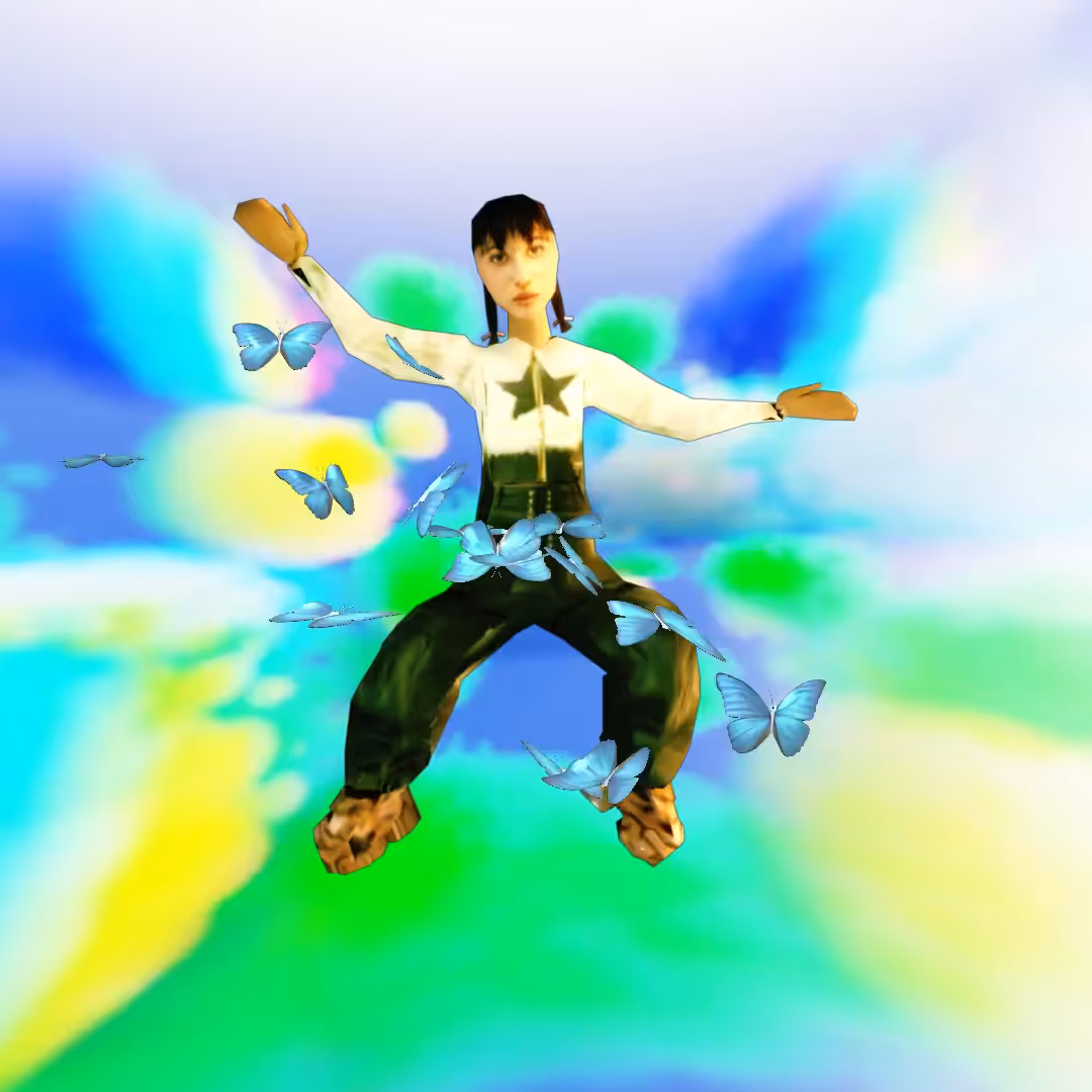 Cloud #42: The Rare Sky Star Character With the Blue Butterfly.