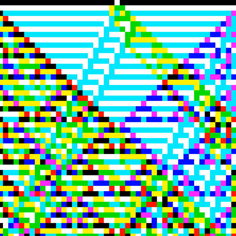 RGB Elementary Cellular Automaton #9