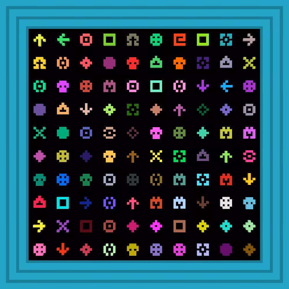 We 💚 Bob Ross! :: Procedural Symbols #364/1000