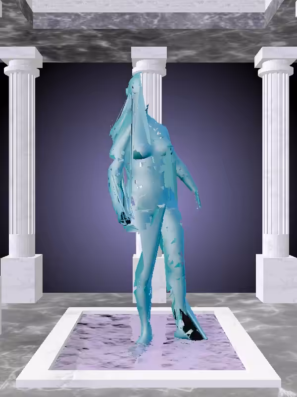 HeavenComputer: The Drunk Aqua Green Woman #1262