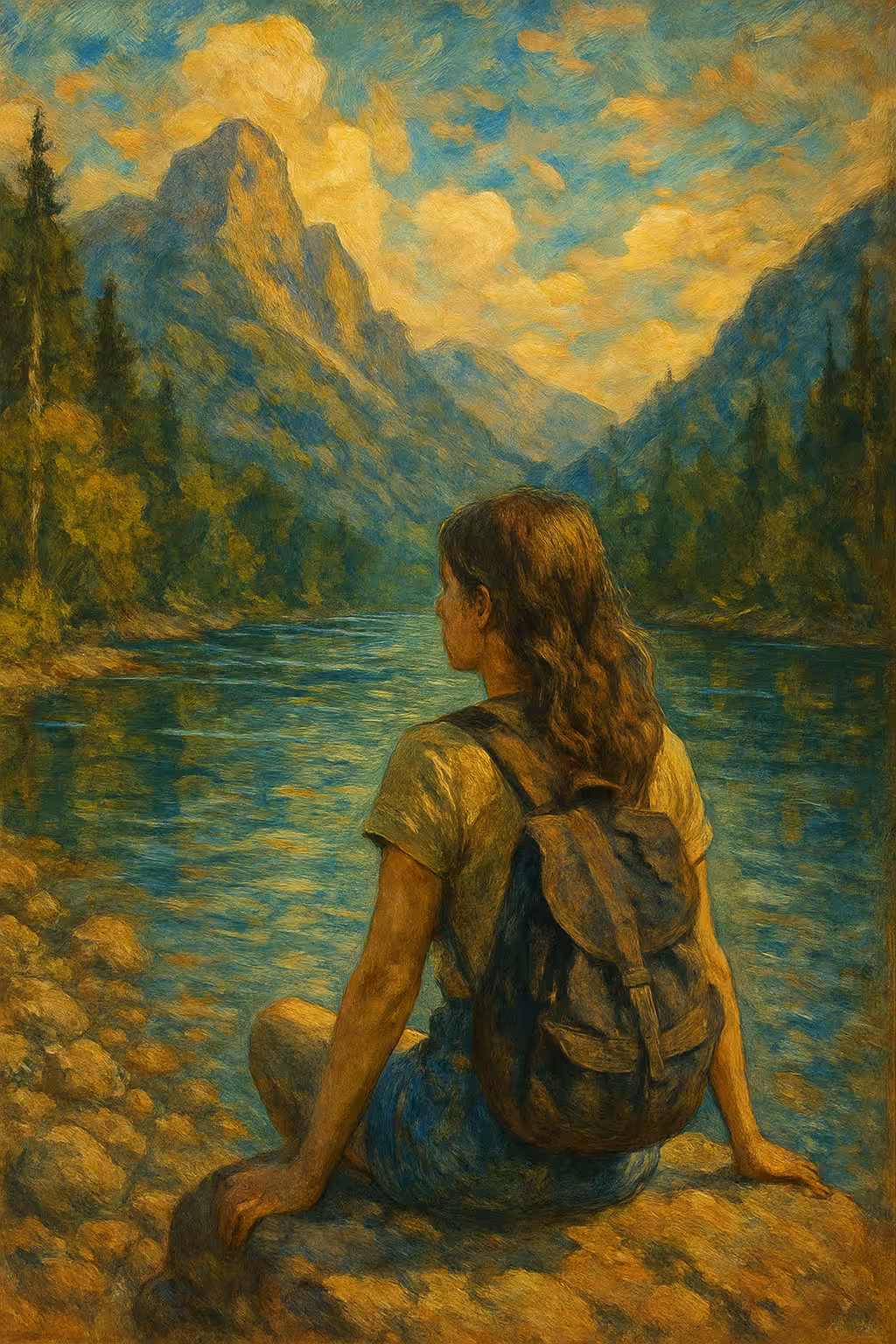 Artwork: Contemplation by the River