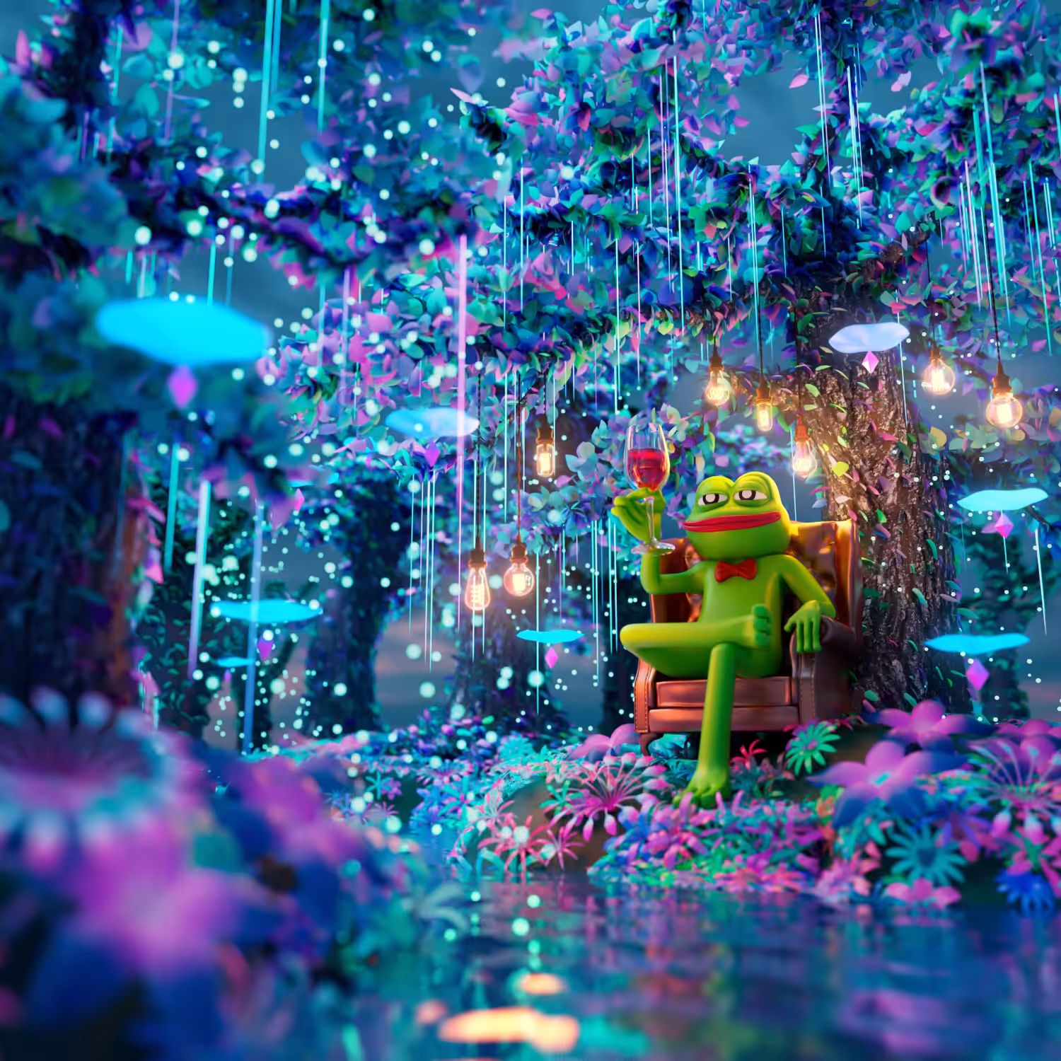The red wine forest of Pepe's dream