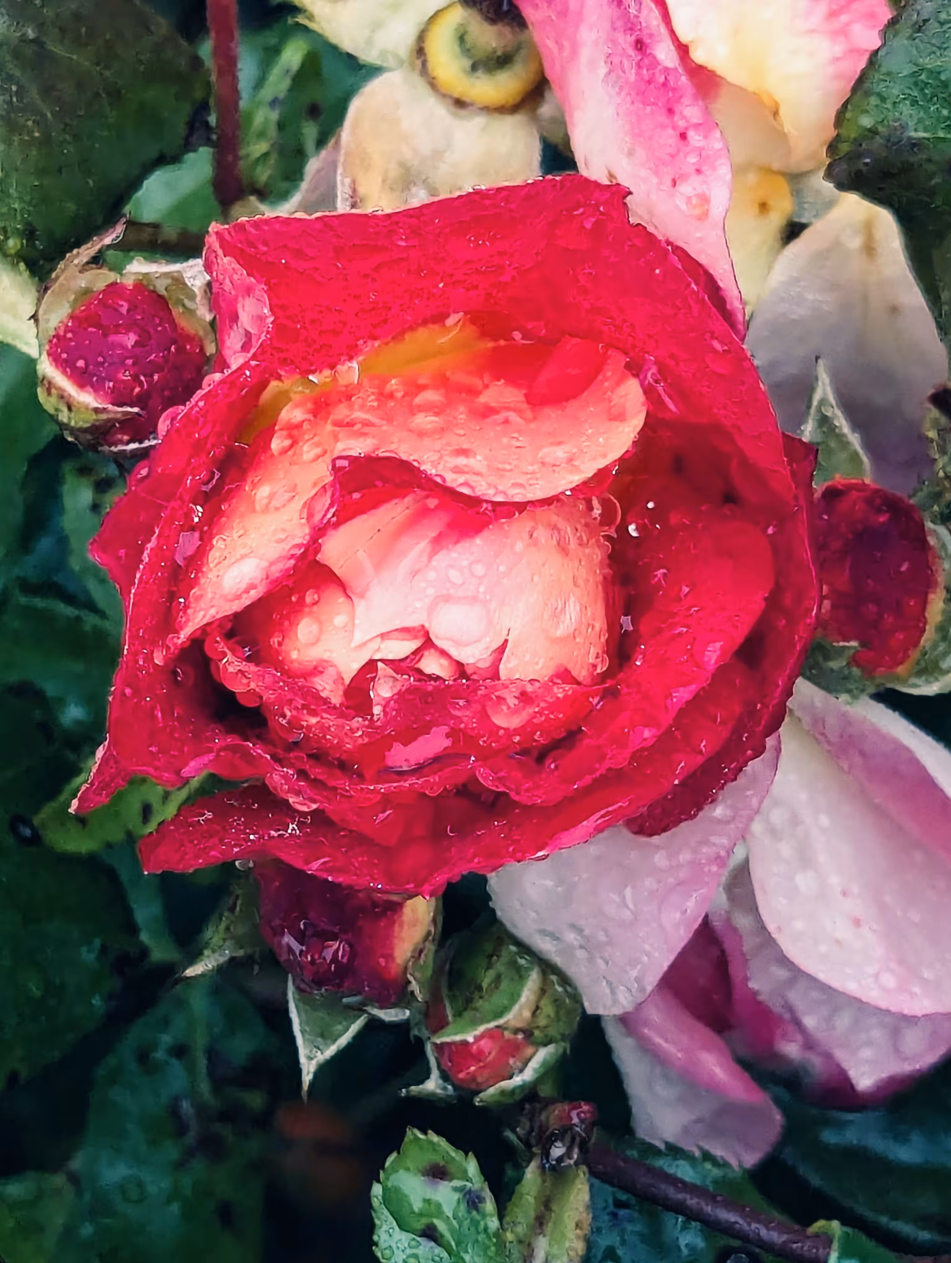 Luke_0x1 Photography : Rain fall down on a bed of Roses