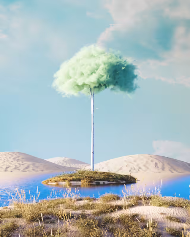 Cloudy desert #12