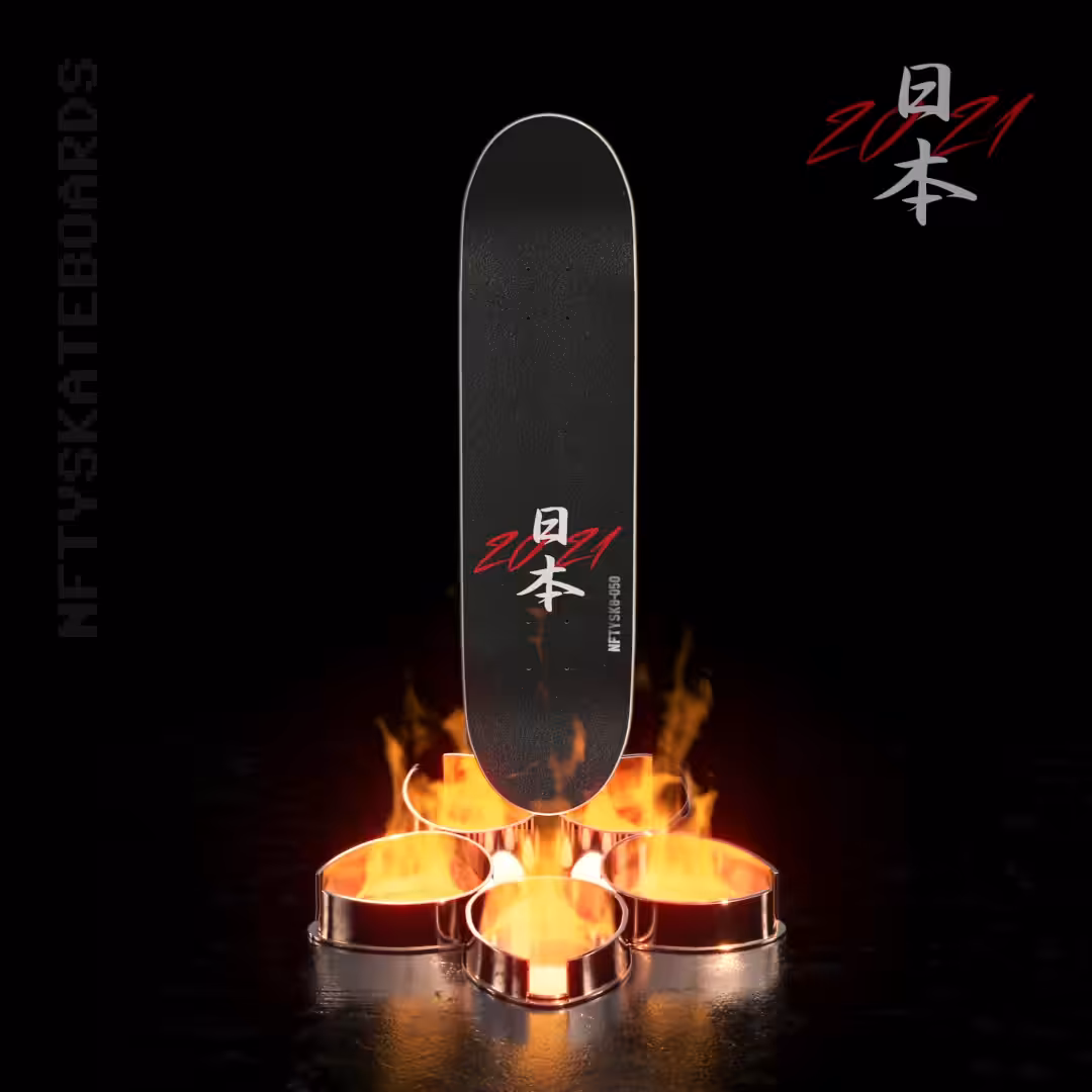 nftyskateboards NFT#050 - Tokyo 2021 "Gold" 1:1