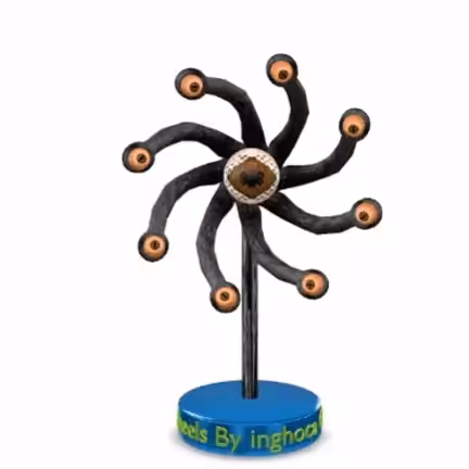 3D pinwheel #82 Tentacled Eyes