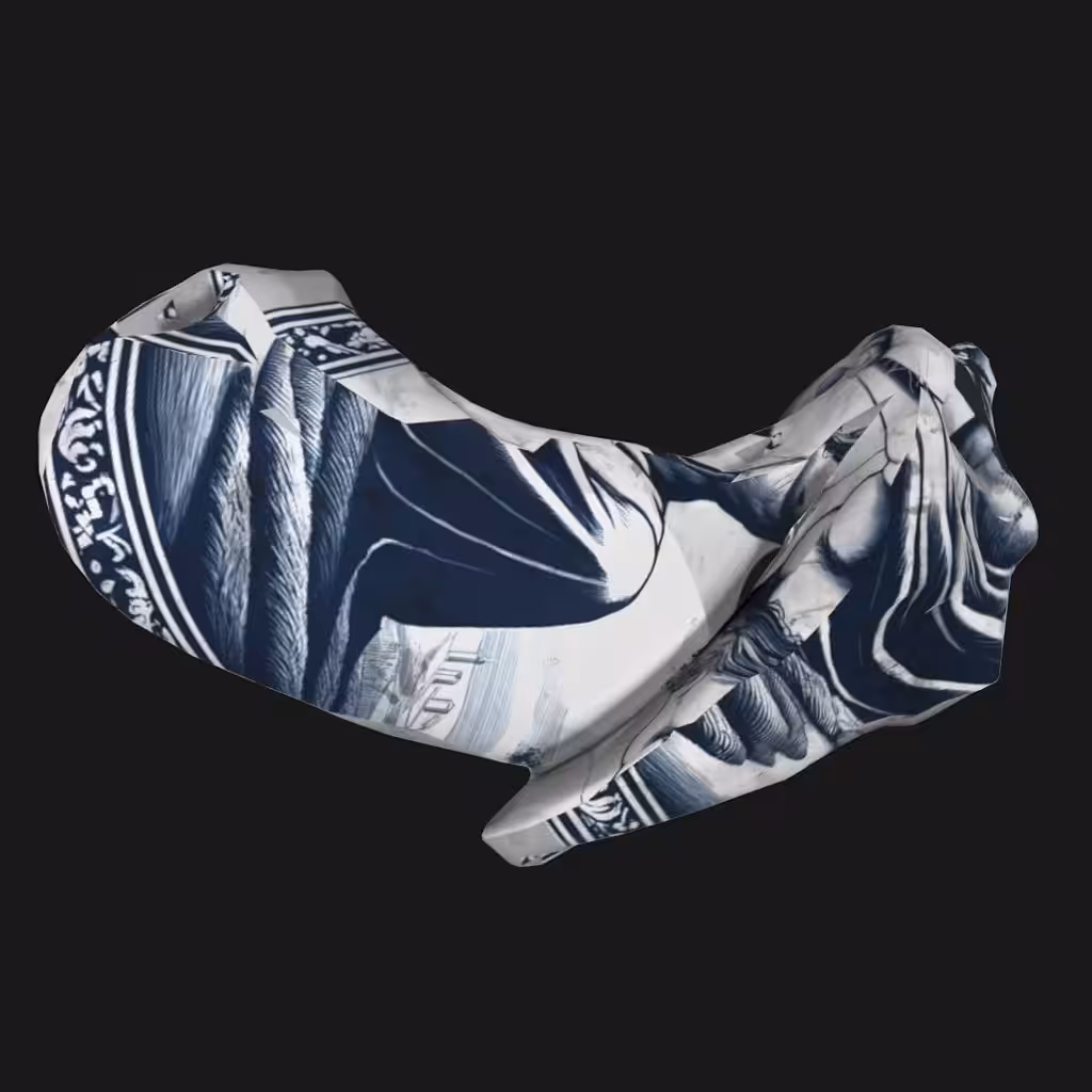 ''Large vintage Moloch Delftware 1''