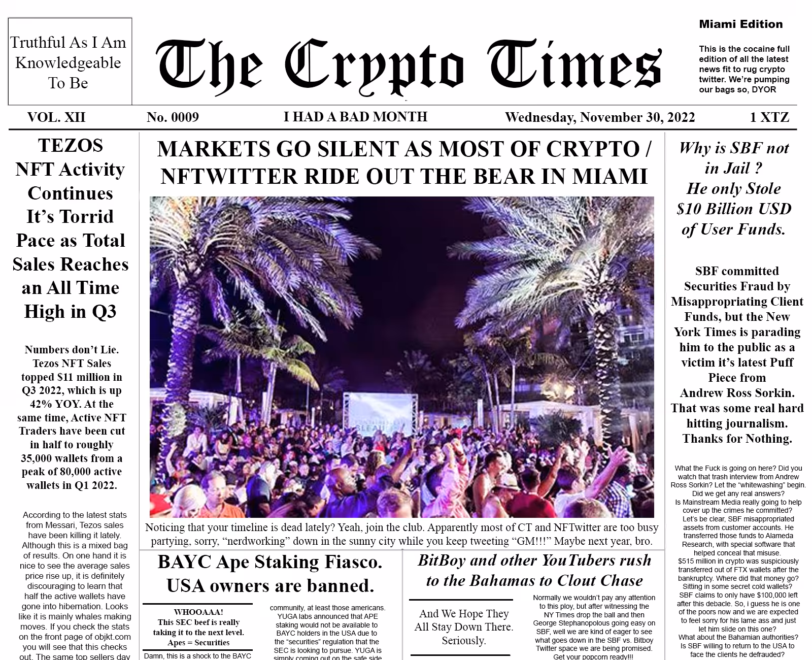 The Crypto Times 0009 - Art Basel Edition