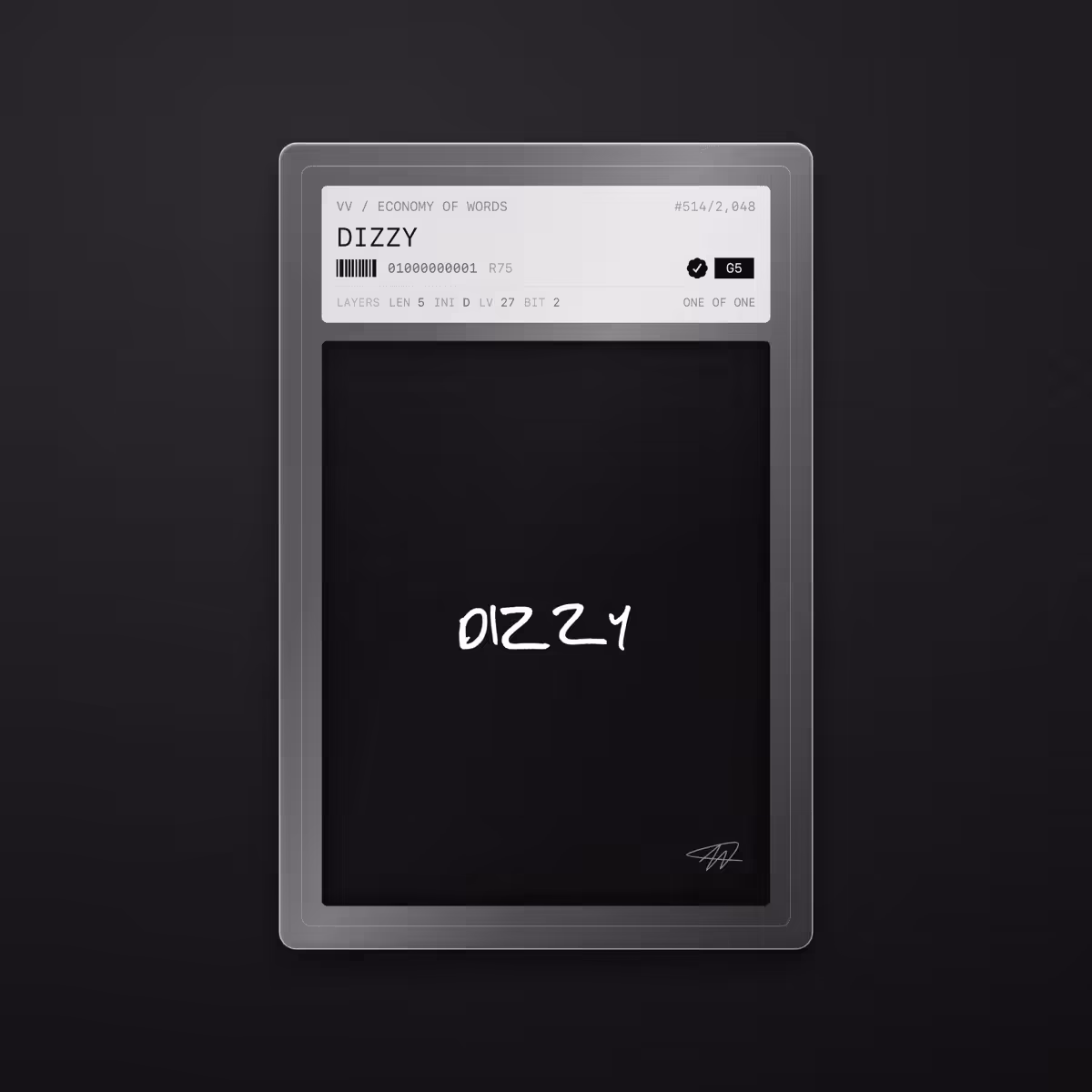 Economy of Words: DIZZY · #514