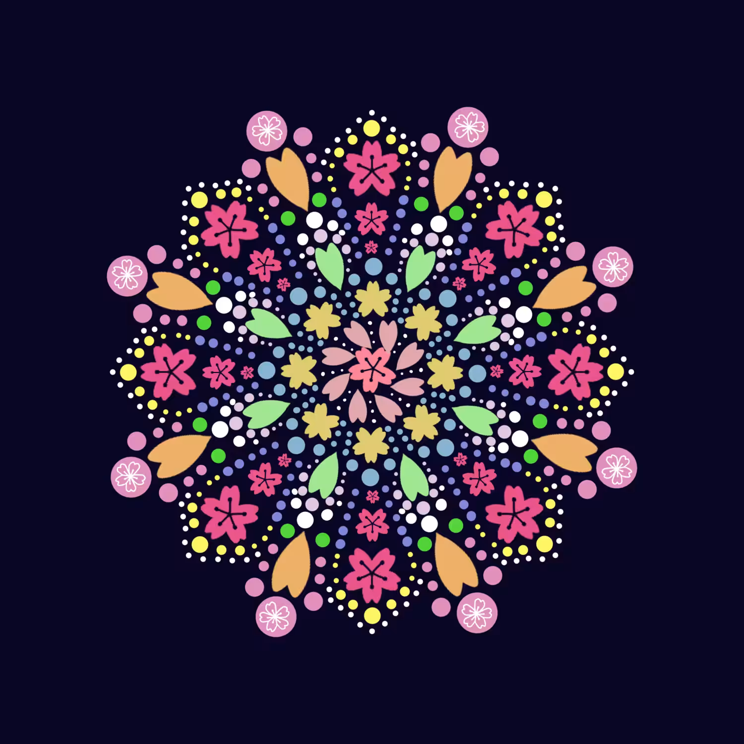 Blossom Mandala #001