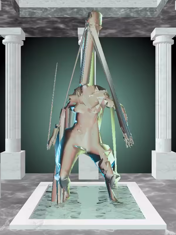 HeavenComputer: The Dancing Chatoyant Amazonite Woman #4312