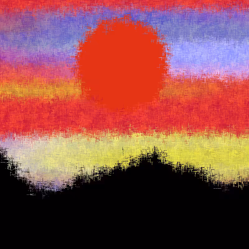 Sunset in memory #23