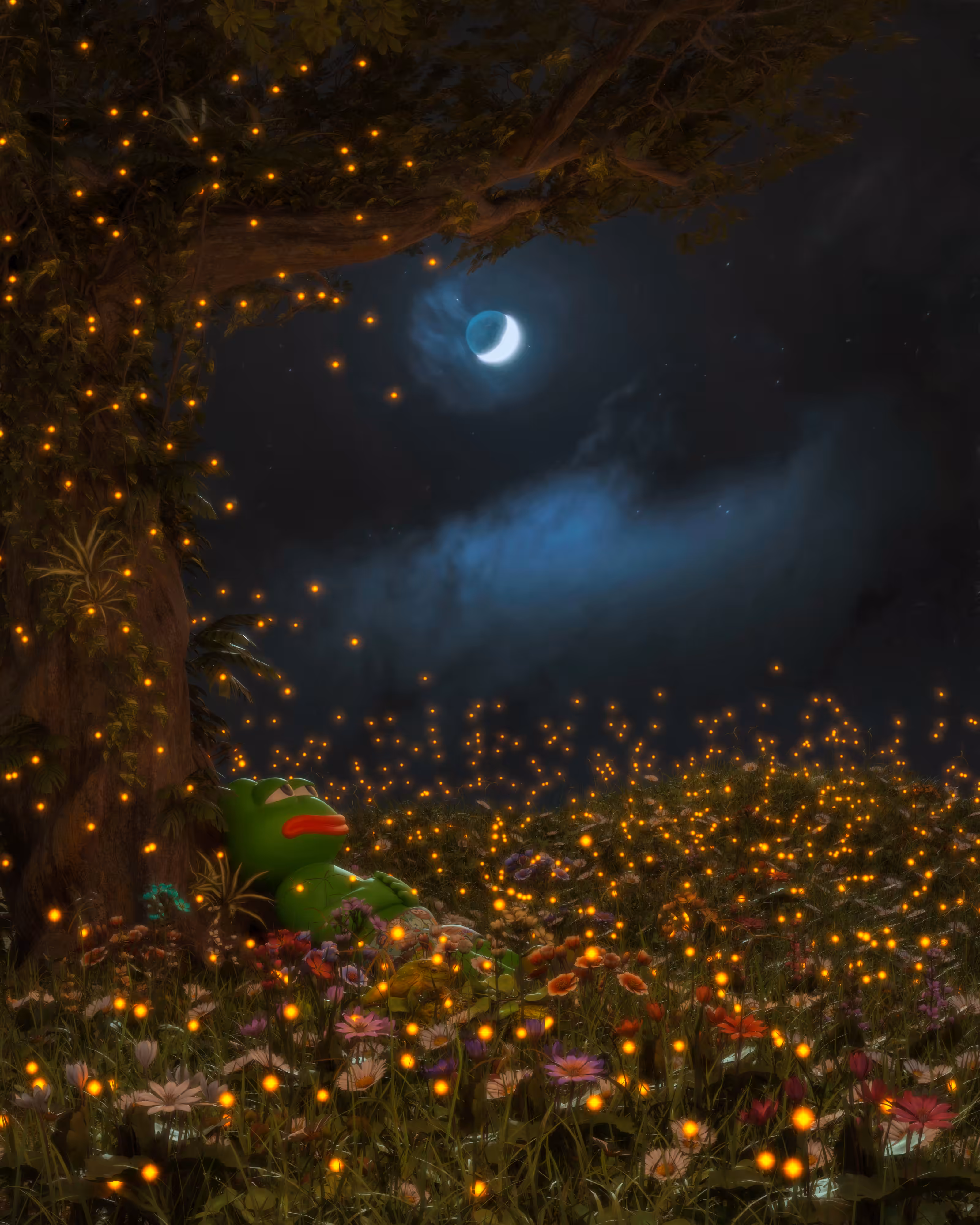 Between Two Days: Moonlit Serenity