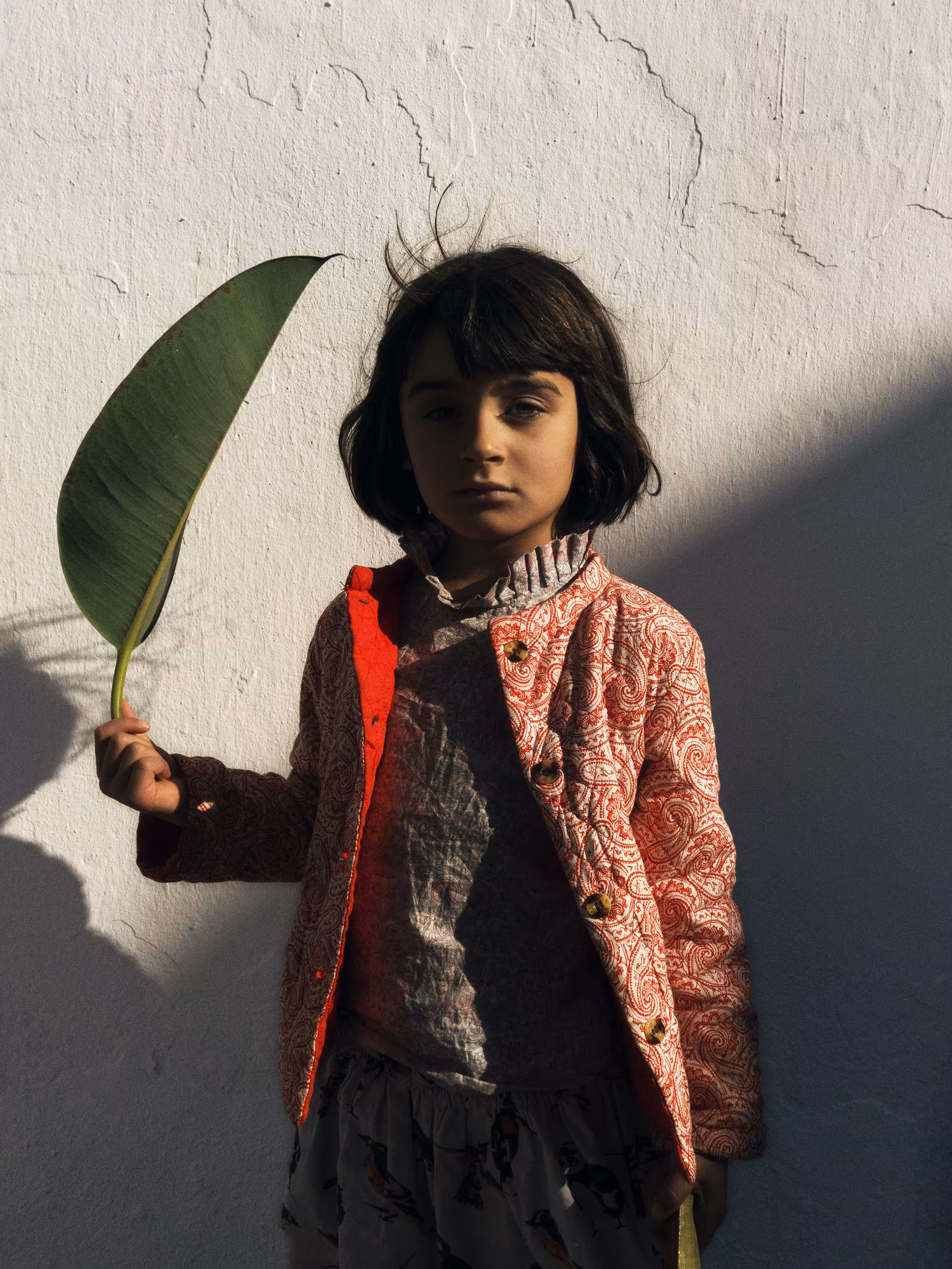 Pia with leaf