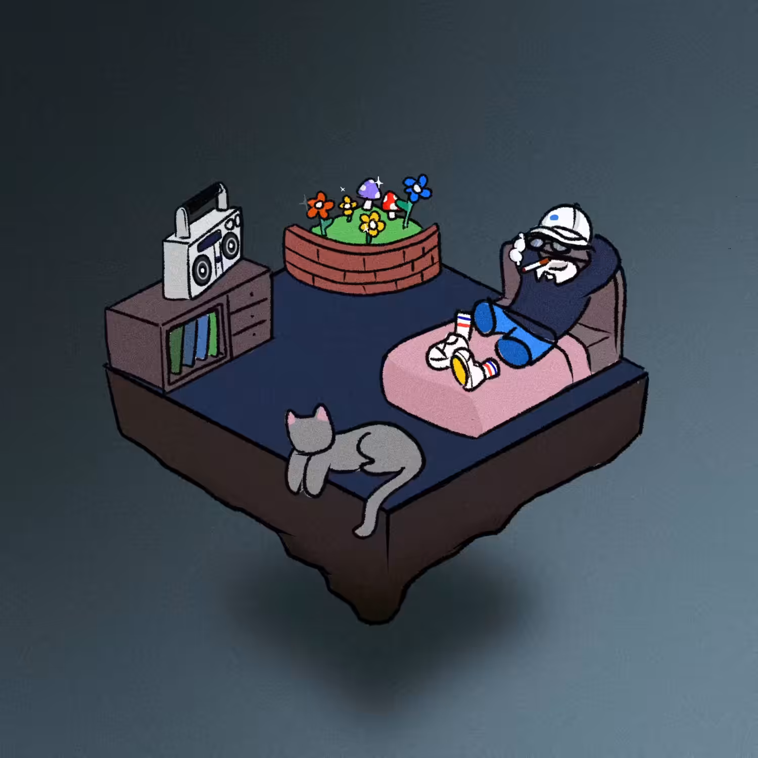 Special Lofi Roomie #N0N ( invisible friend with Lofi vibes )