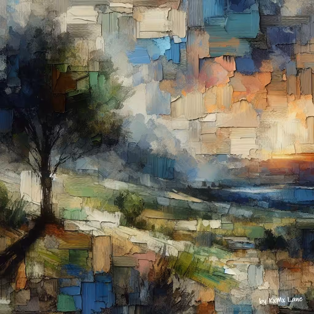 A1 Amazing Artworks: The Tree On The Way To The Lake by KxMx Lane
