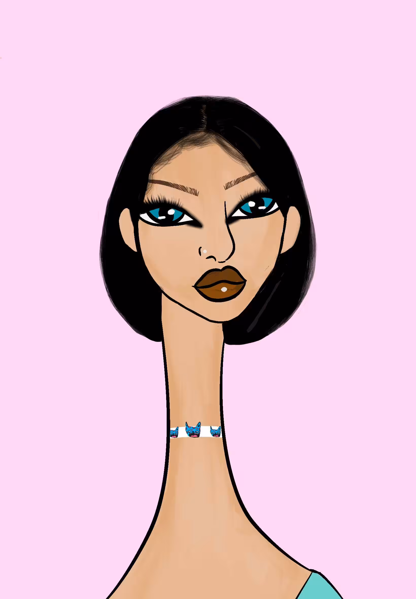 Long Neckie Ladies: Long Neckie Lady #3252