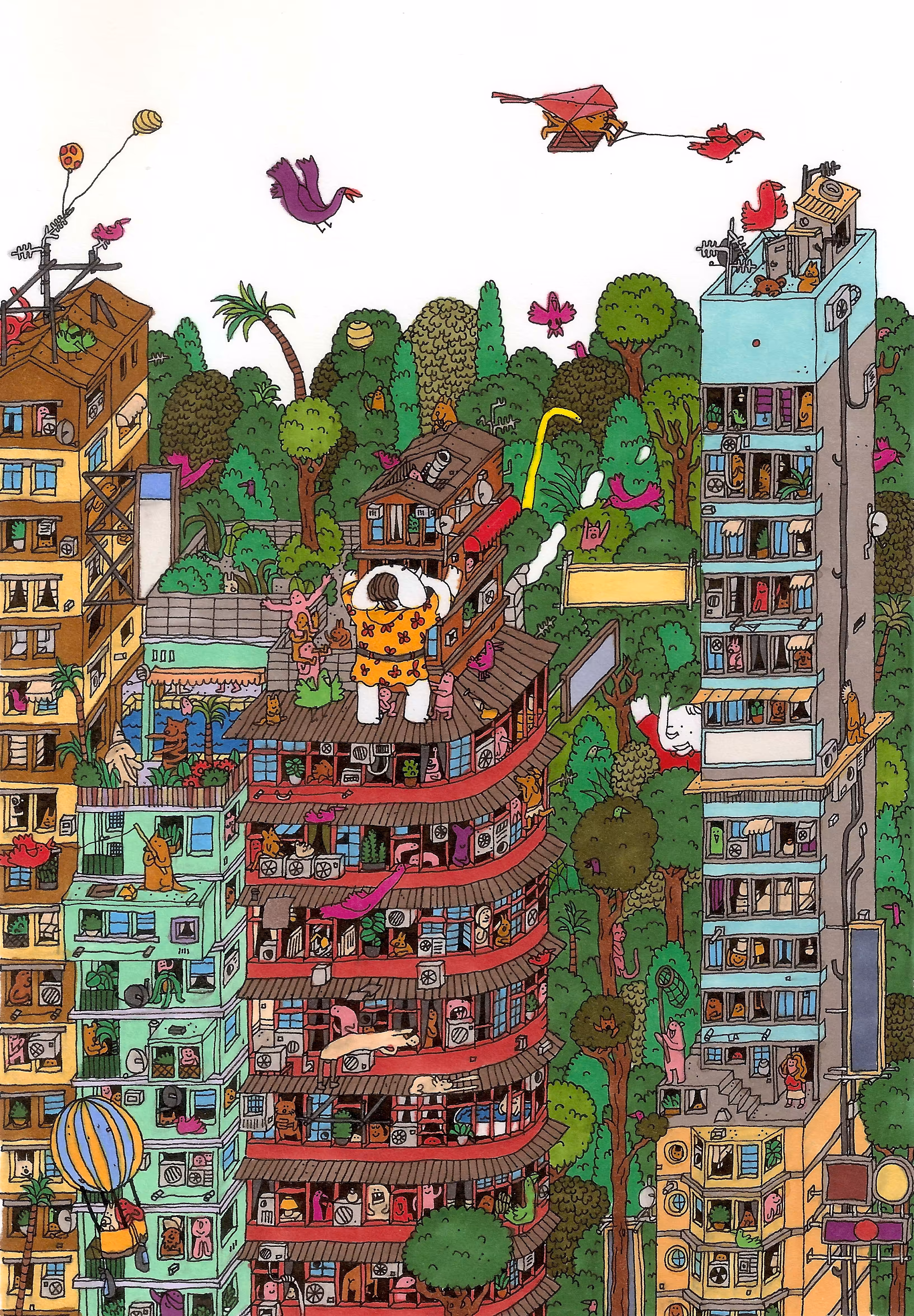 Rooftop Elephant