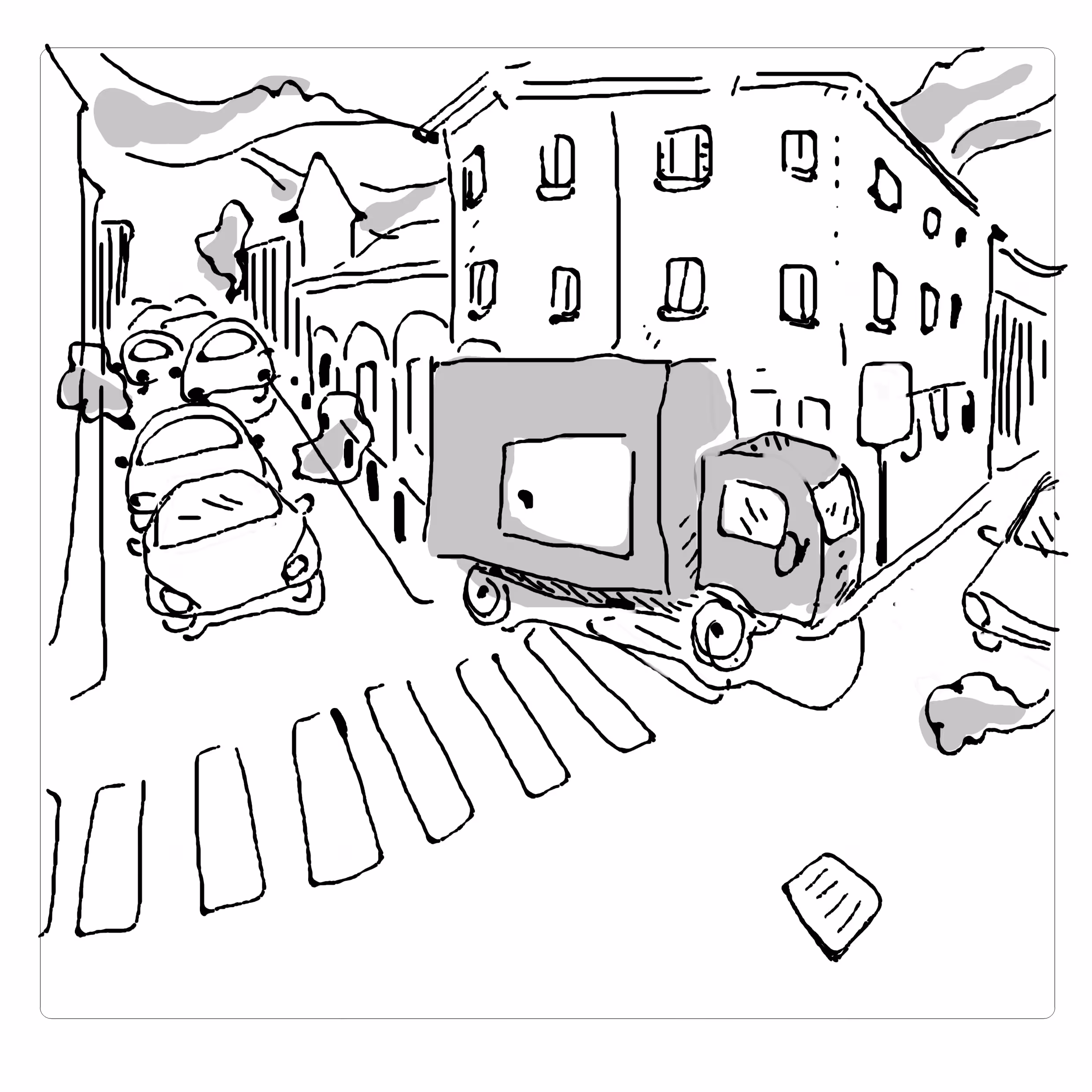 street near Milan, 3