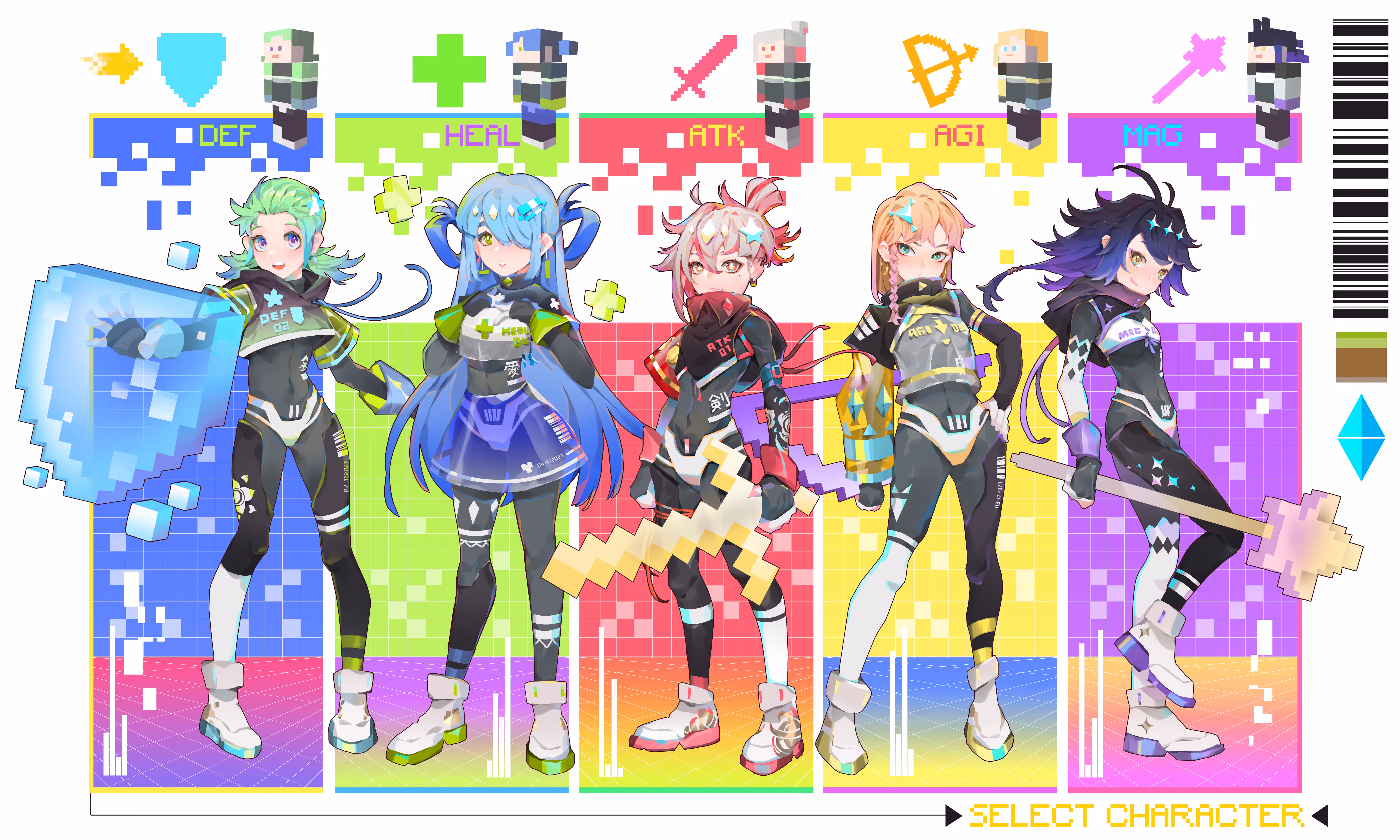 Character of 8 Bit World