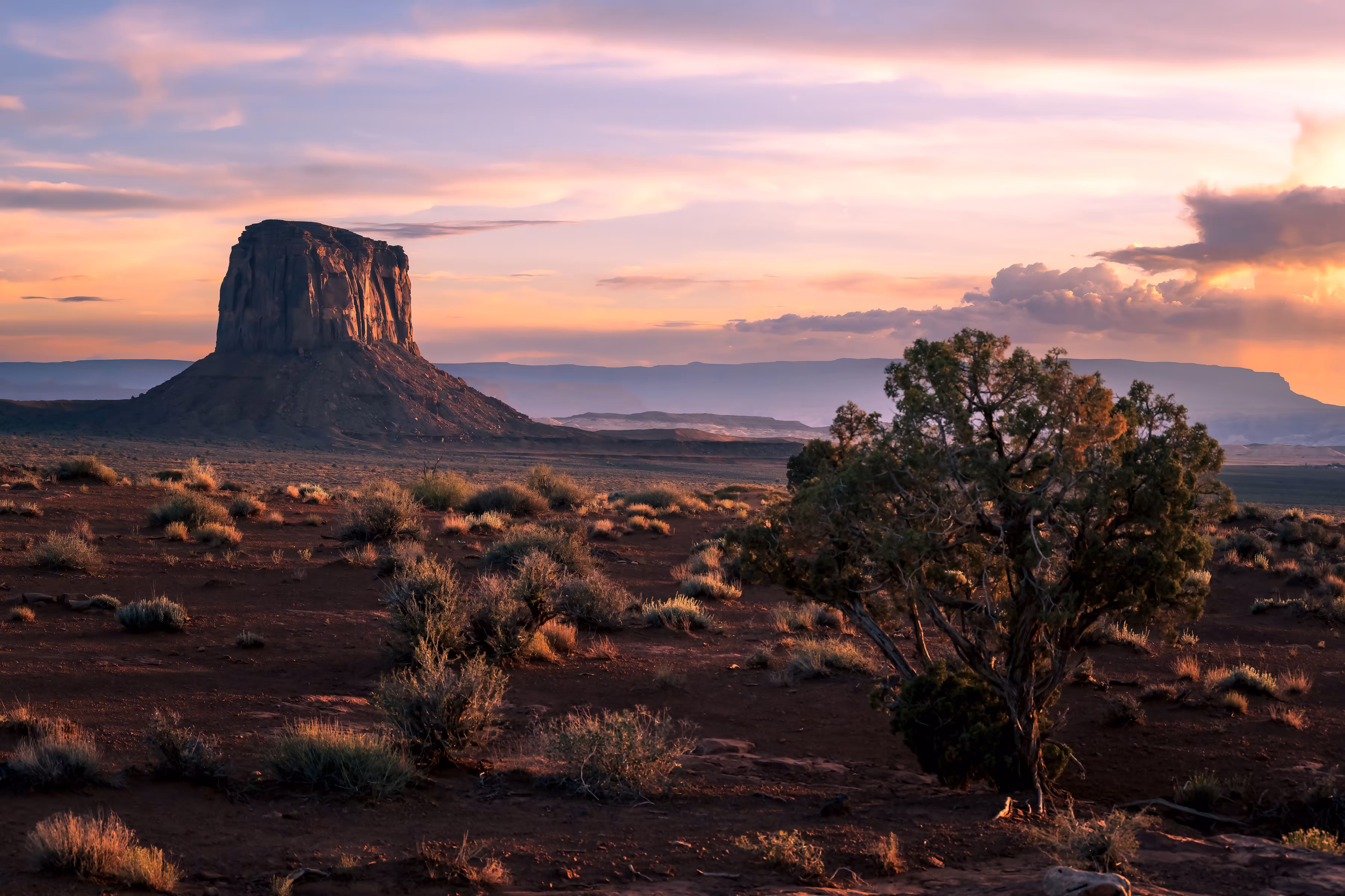 Merrick Butte at Sunset