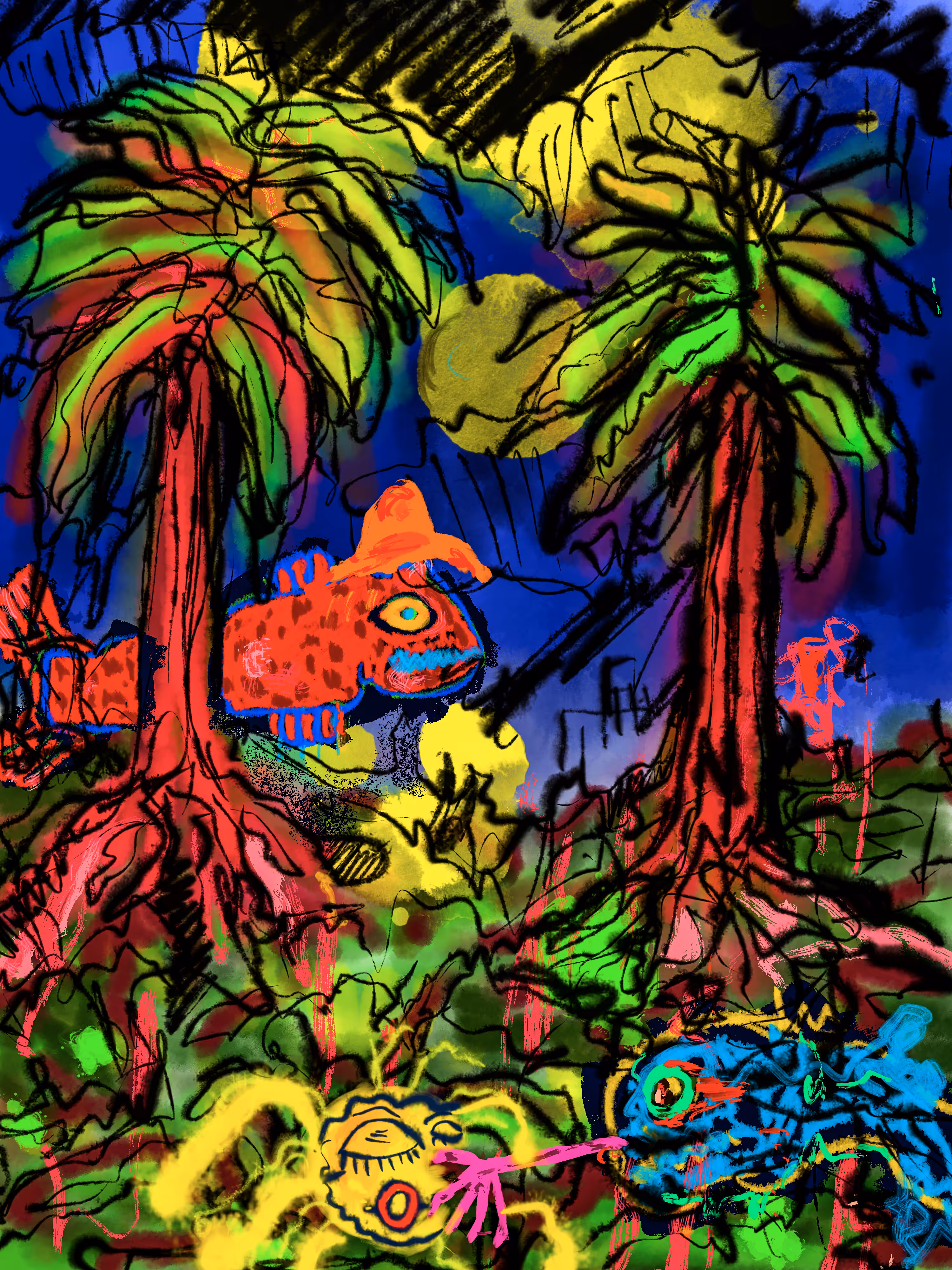 Joe got lost this tropic night. 