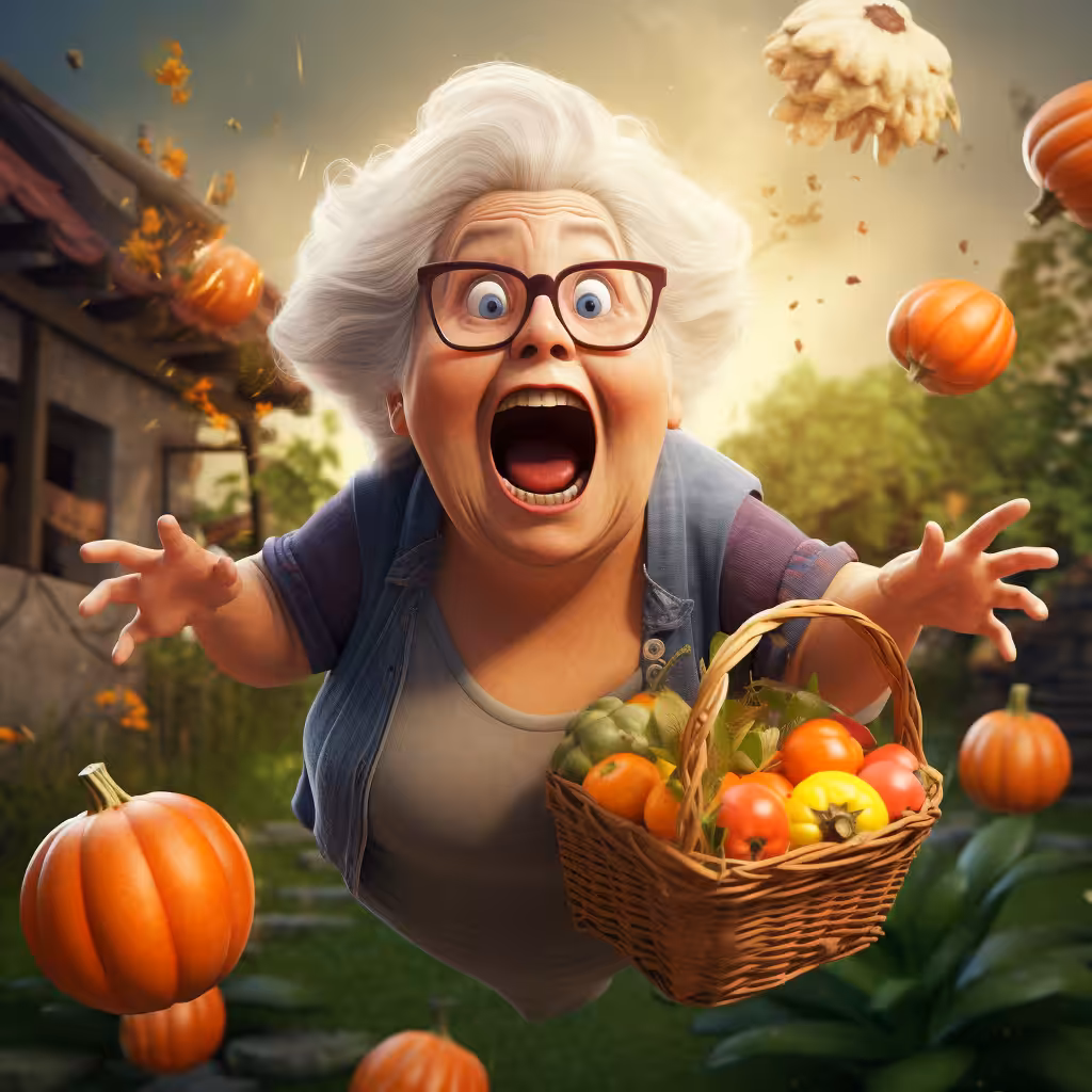 Grandma and the harvest