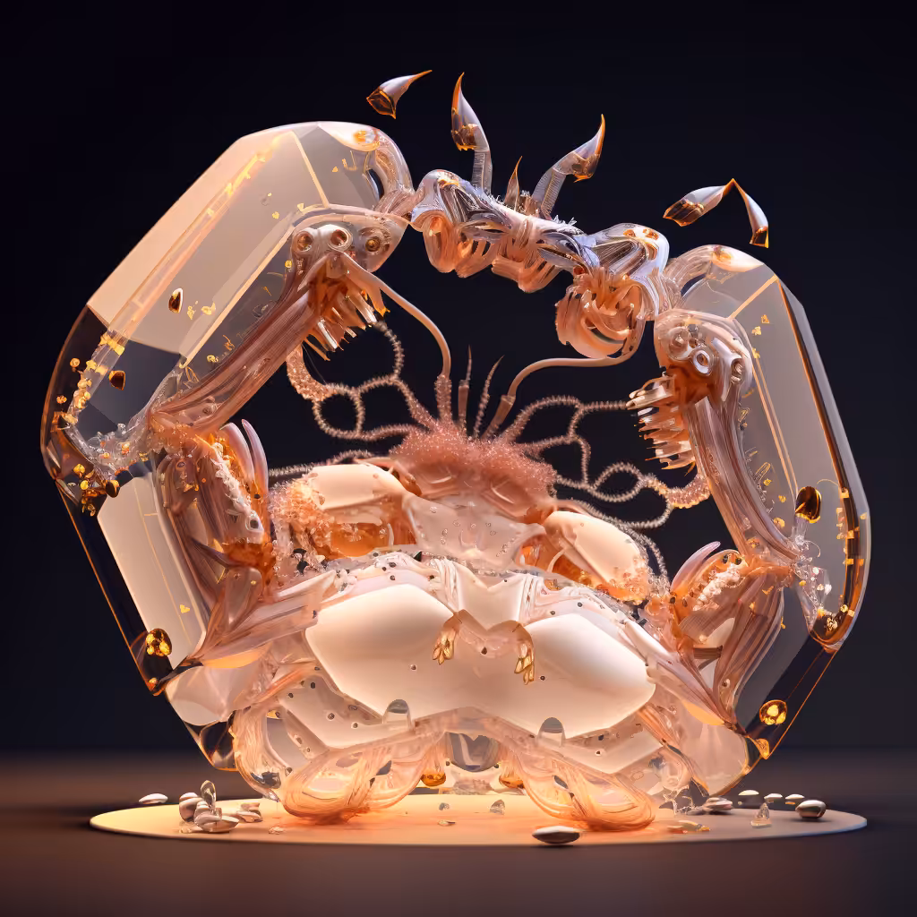 Glowing Crystal Insects #1