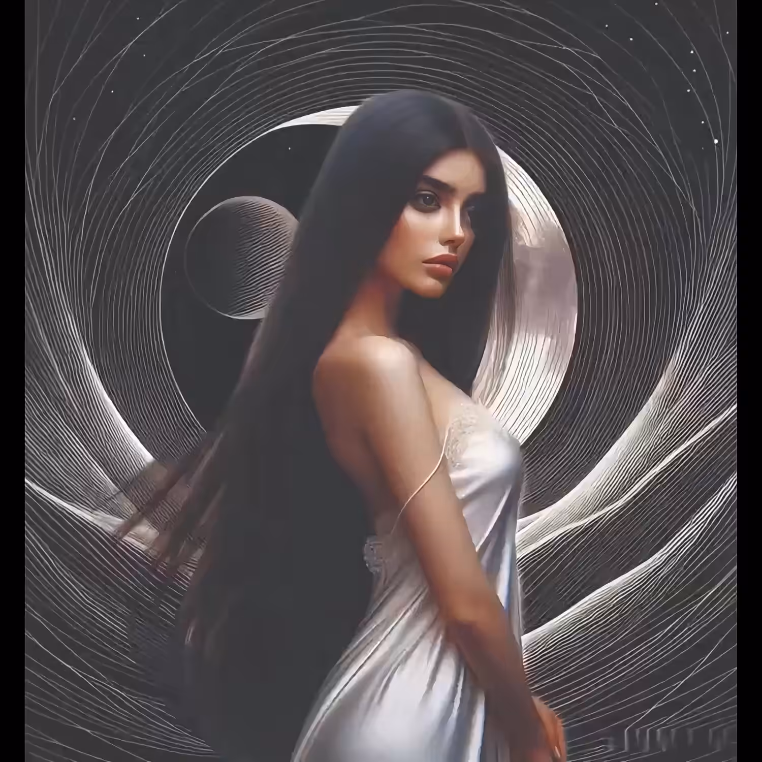 Spinning in the Moon's Orbi