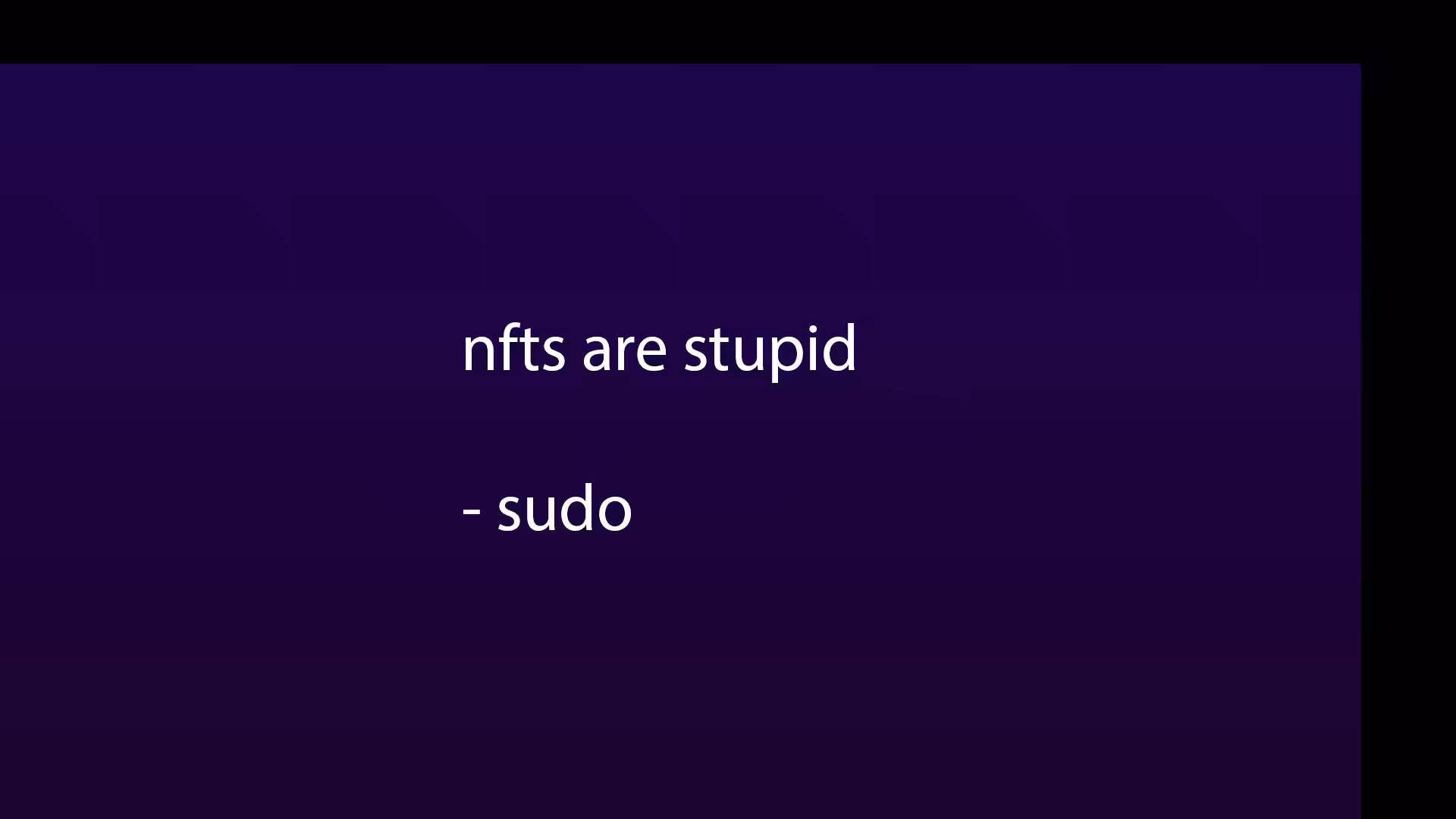 nfts are stupid